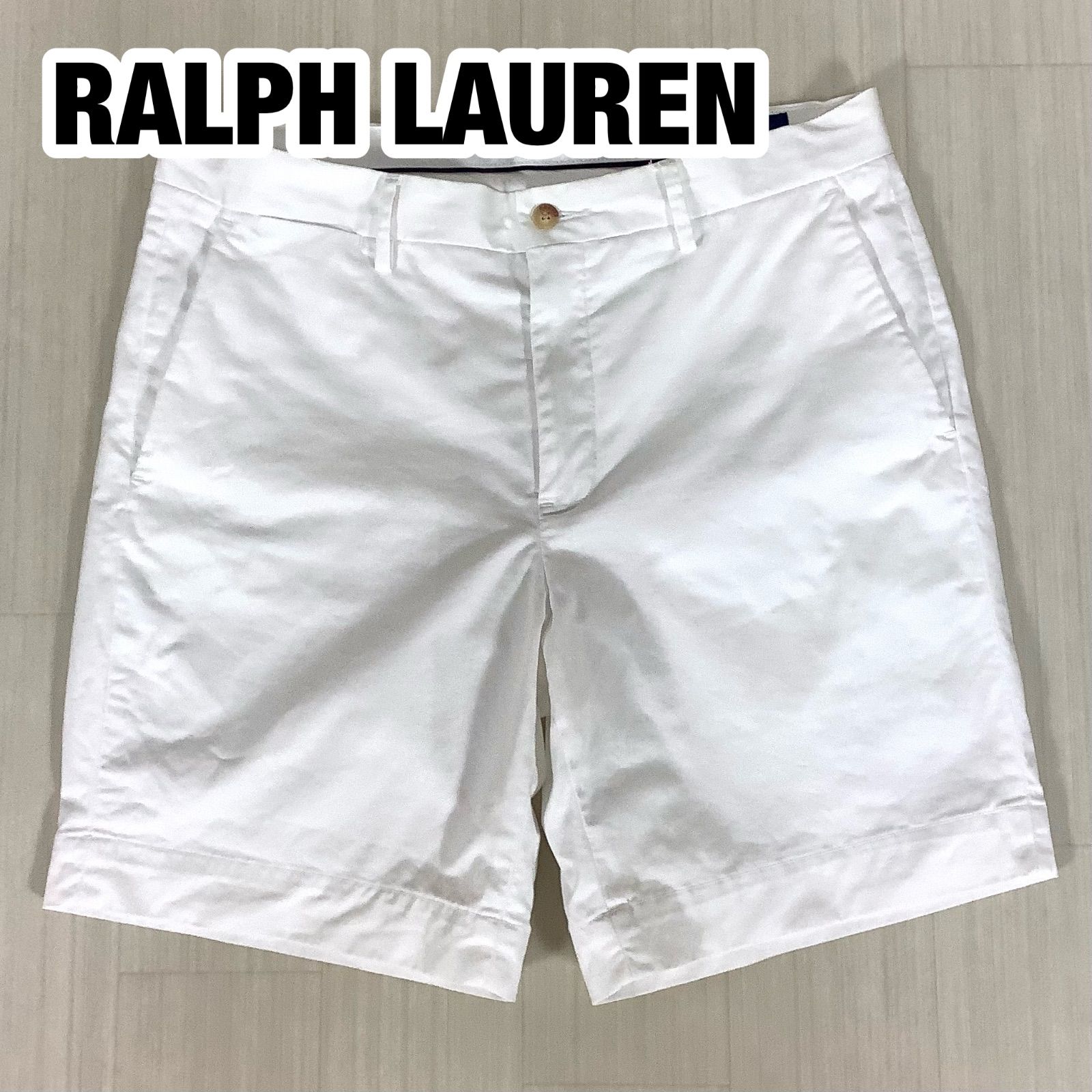 Polo Ralph Lauren ホワイトショートパンツ 32インチ Polo Ralph Lauren ホワイトショートパンツ 32インチ - メルカリ