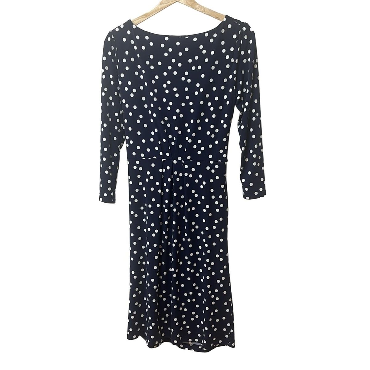 kayme(ケイミー) ワンピース サイズ9 M レディース - ネイビー×白 七分