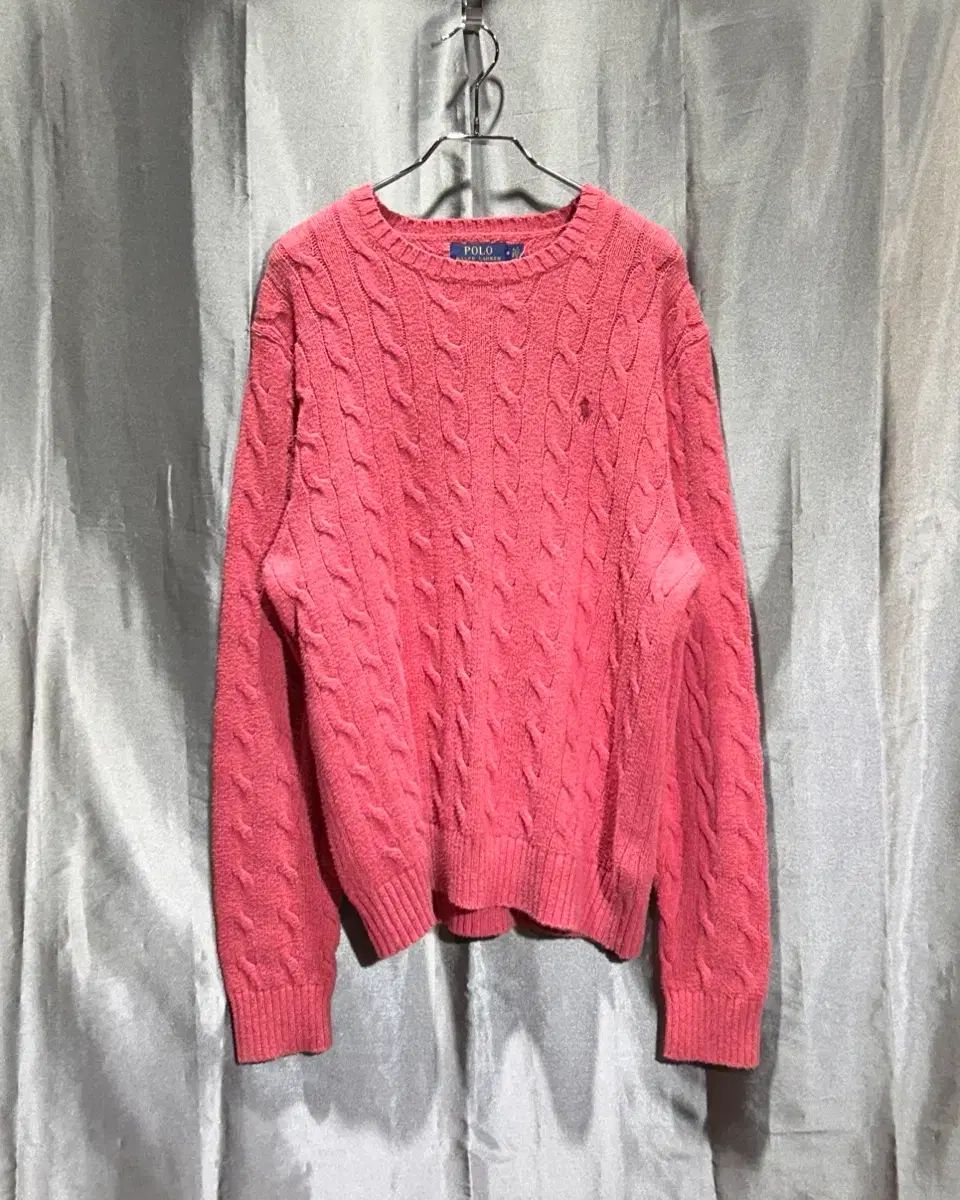 M ポロラルフローレン ピンク ポニー ケーブル ニット 6 5 安い ポロ