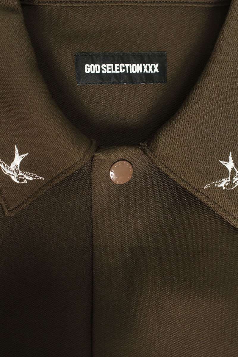 ゴッドセレクショントリプルエックス Xワッペンジャケット メンズ L