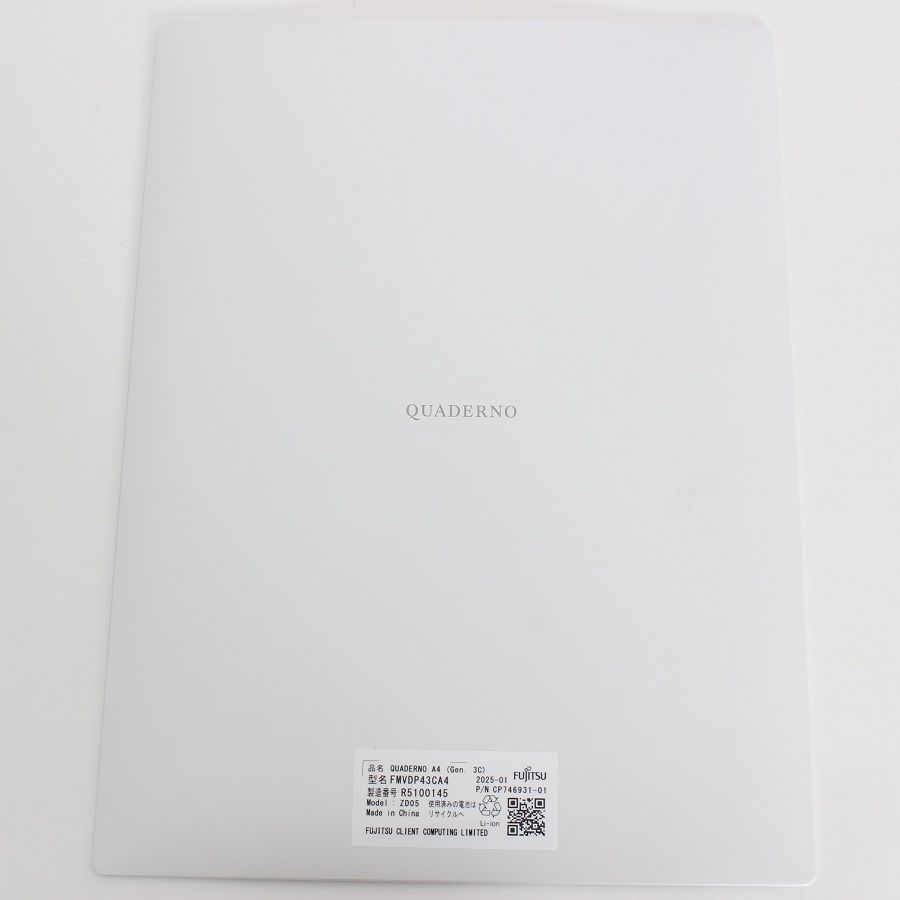 QUADERNO A4 Gen.3C 富士通 FMVDP43CA4 カラー極美品 楽天市場】富士通 電子ペーパー クアデルノ QUADERNO A4 (Gen. 3C