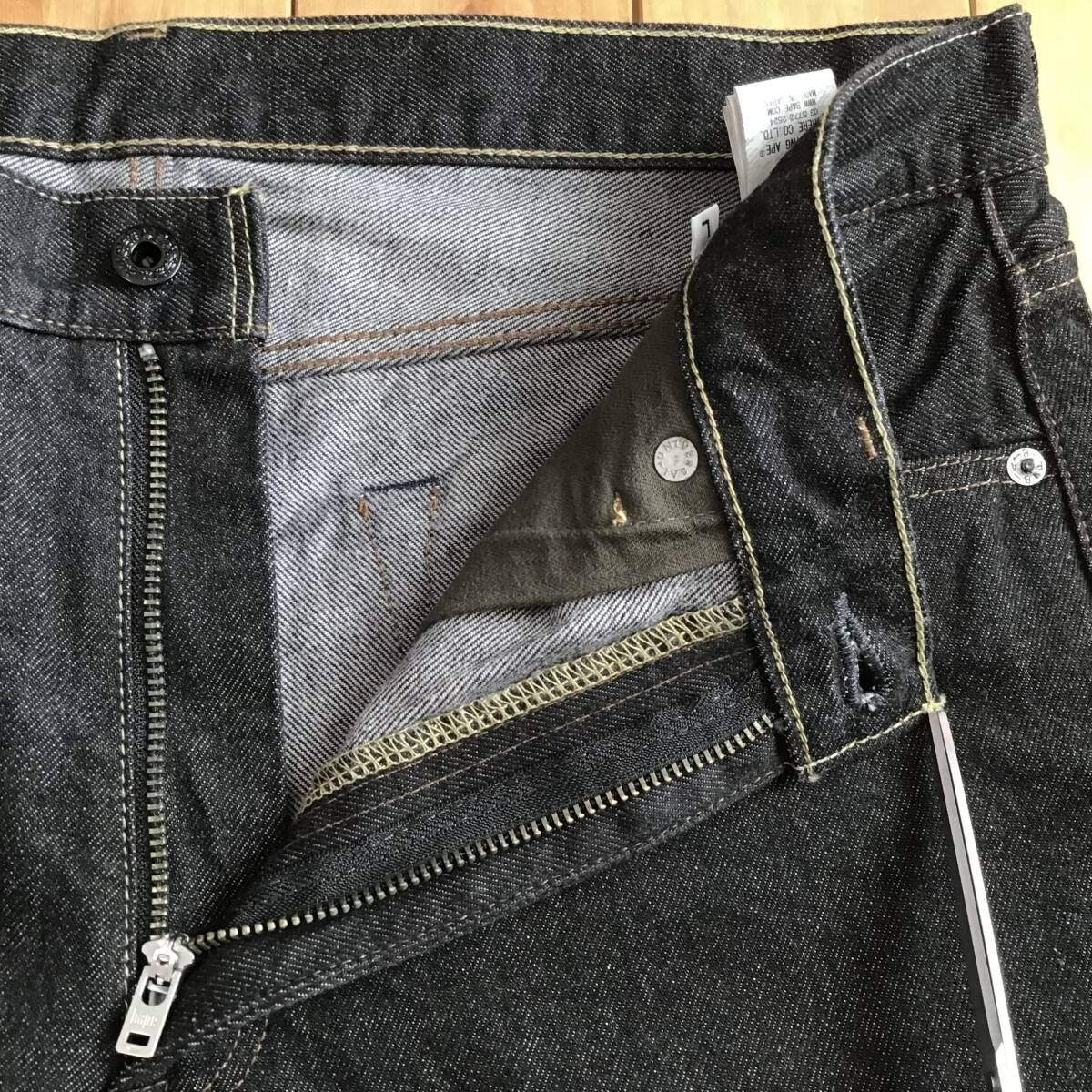 スワロフスキー BAPE STA Black Denim Pants Lサイズ a bathing ape