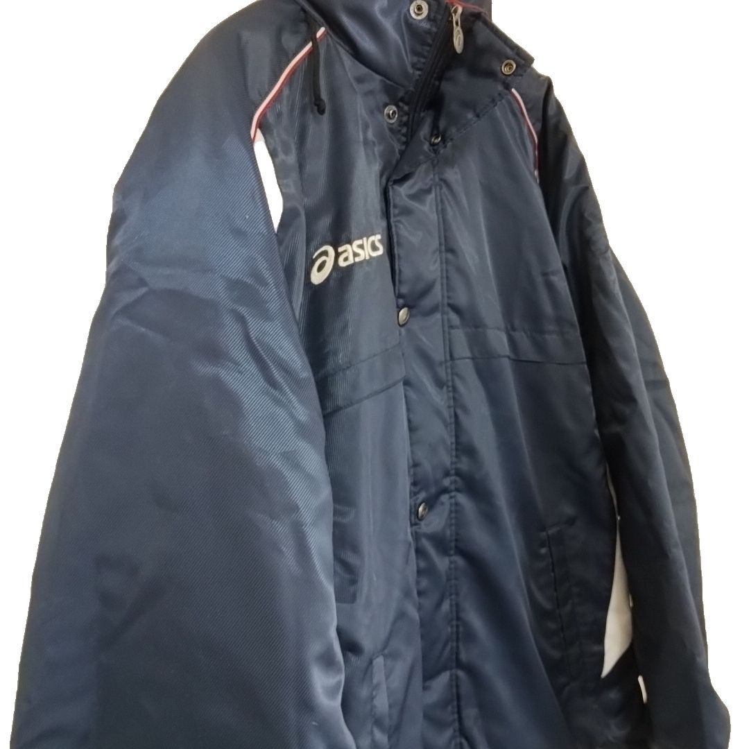 アシックス ウォーマージャケット asics アシックス ウォーマージャケット ベンチコート - メルカリ