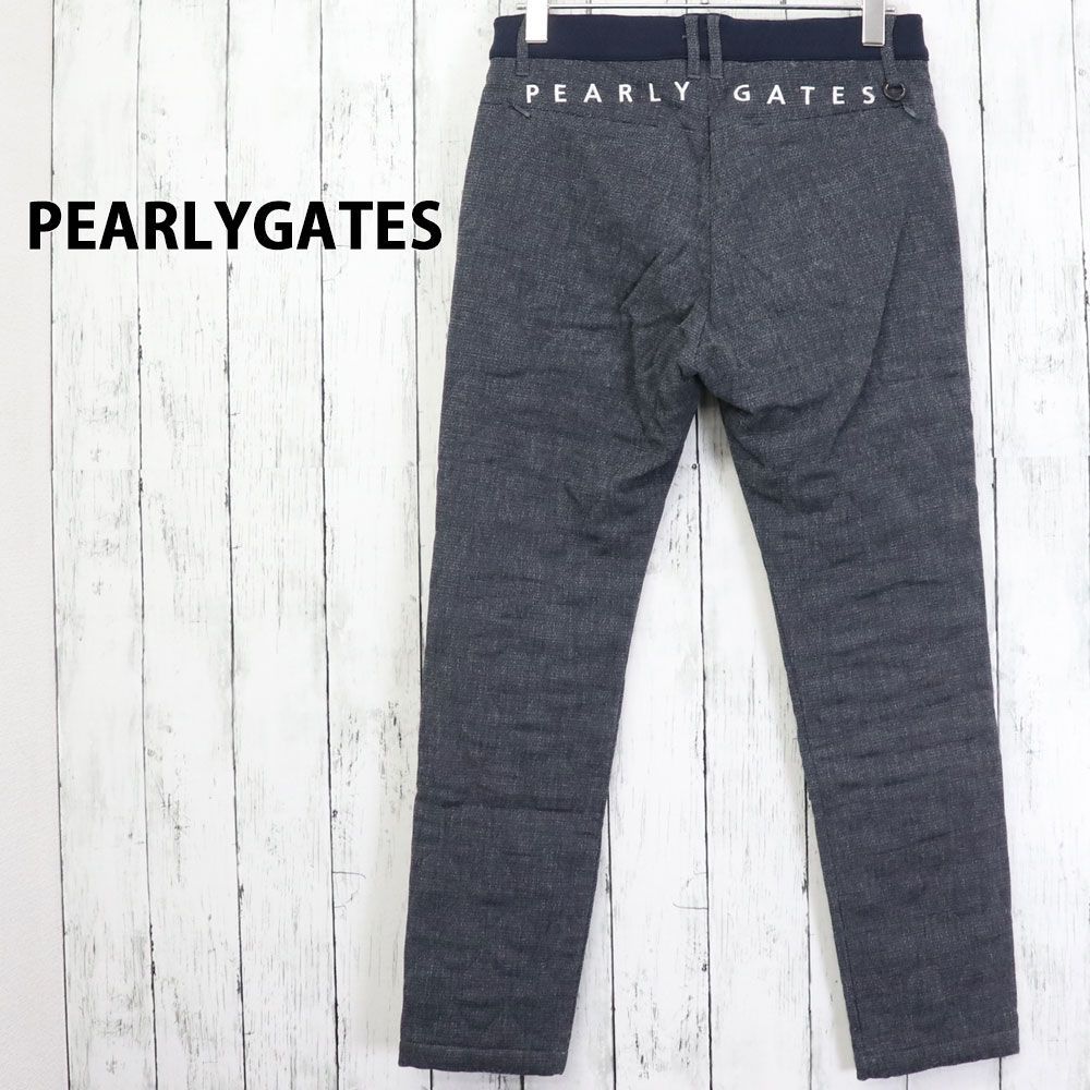 パーリーゲイツ　中綿　キルティング　パンツ　グレー×ネイビー パーリーゲイツ 中綿 キルティング パンツ グレー×ネイビー 楽天市場