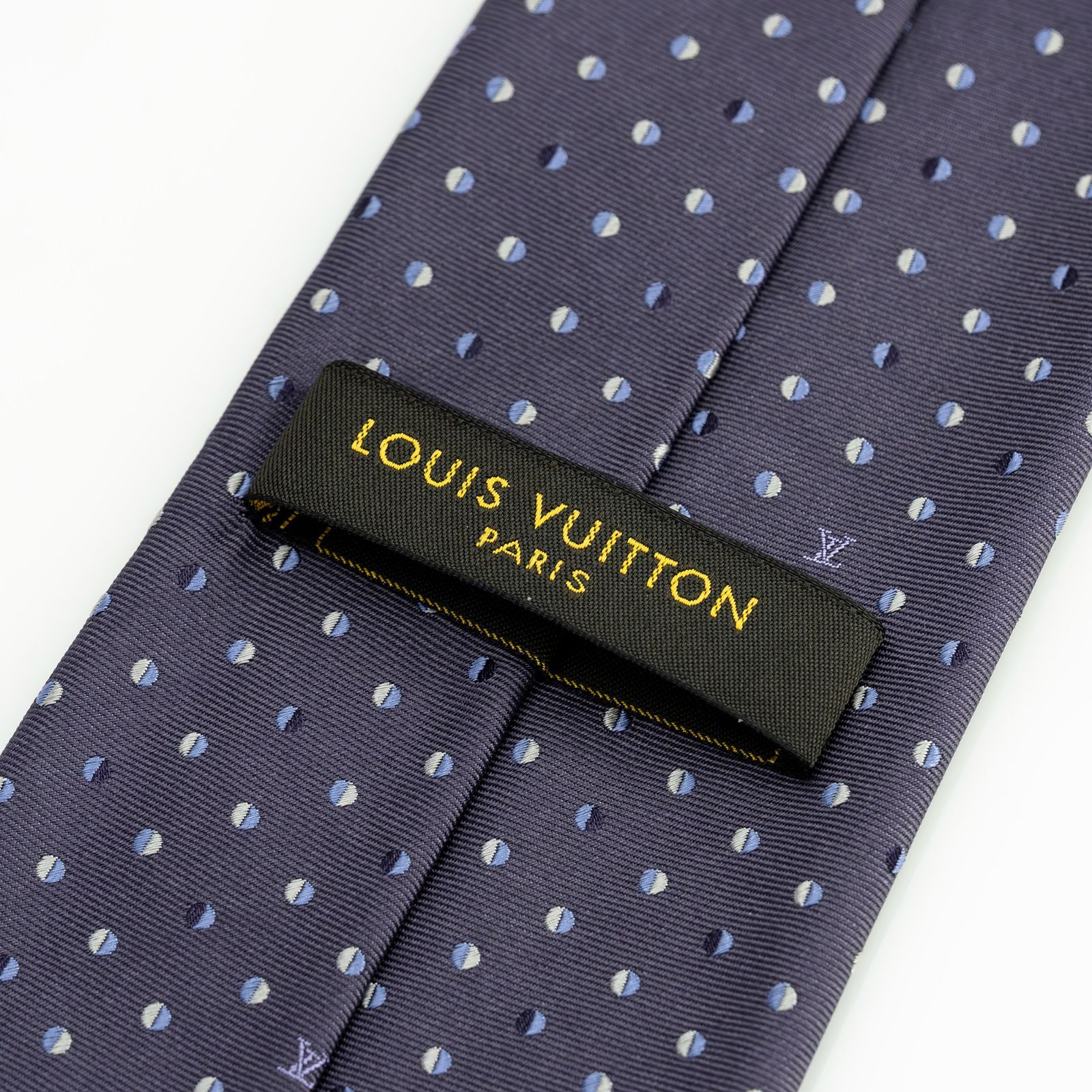 ルイヴィトン LOUIS VUITTON ネクタイ ドット柄 パープル系 モノグラム