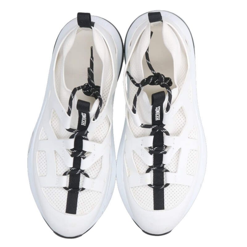 エルメス 251981Z メッシュレースアップスニーカー メンズ 43 ※12/28