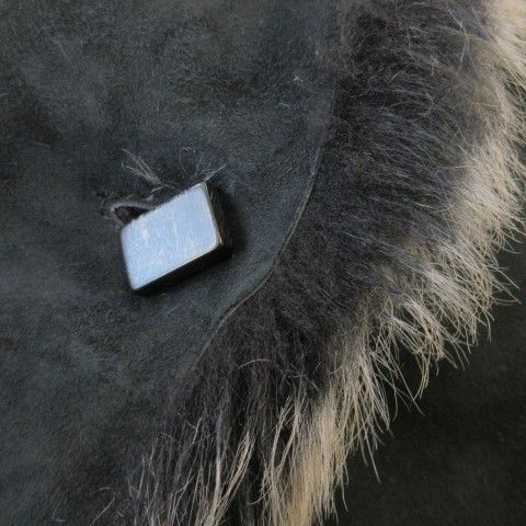 カールドノヒュー KARL DONOGHUE ムートンコート ファー スエード 切替