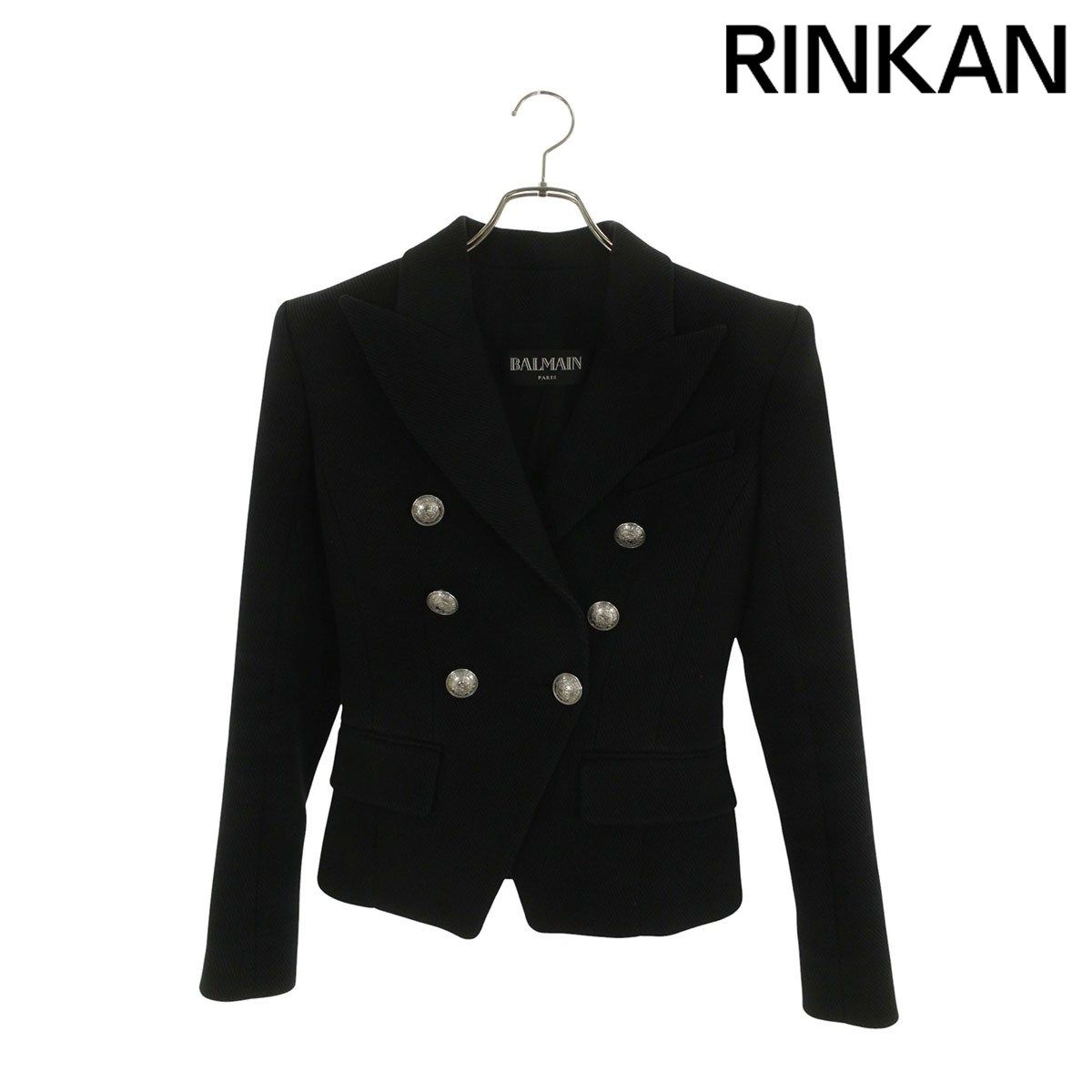 バルマン 147004 C001 ダブルブレストメタルボタンショートジャケット