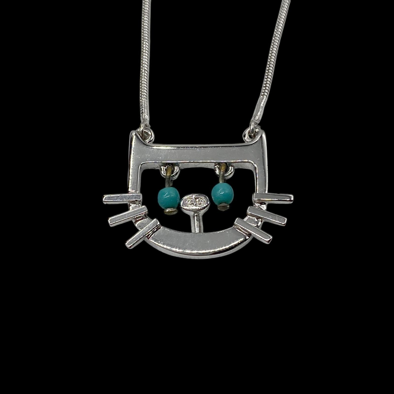 良品 Christian Dior クリスチャン ディオール 猫 ねこモチーフ