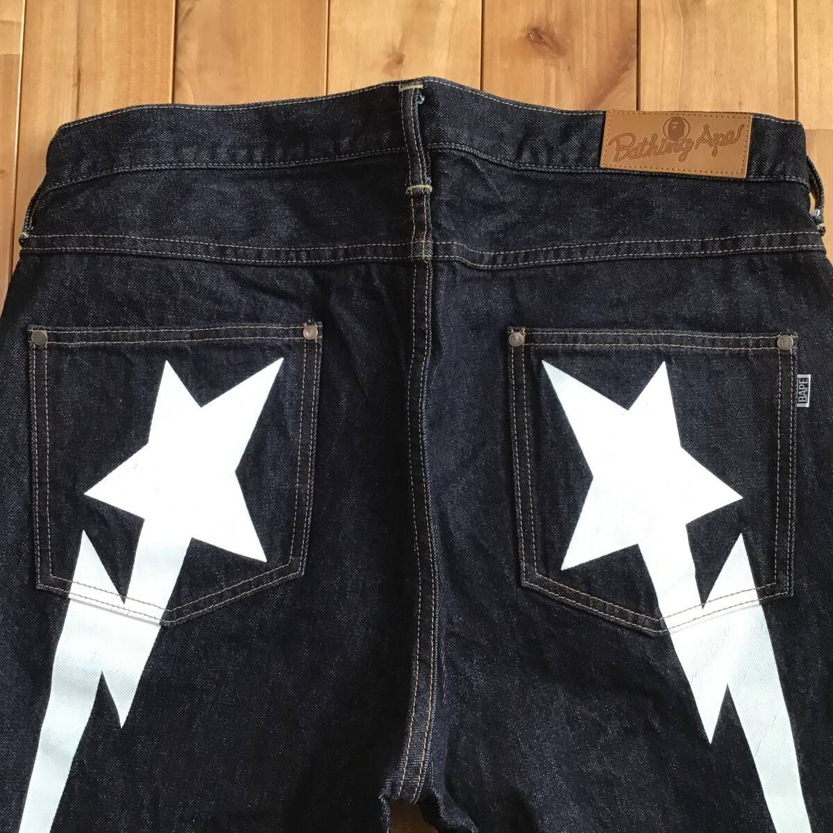 BAPE STA Denim Pants エイプスター　Lサイズ BAPE STA Denim Pants Lサイズ a bathing ape STAR BAPESTA スター
