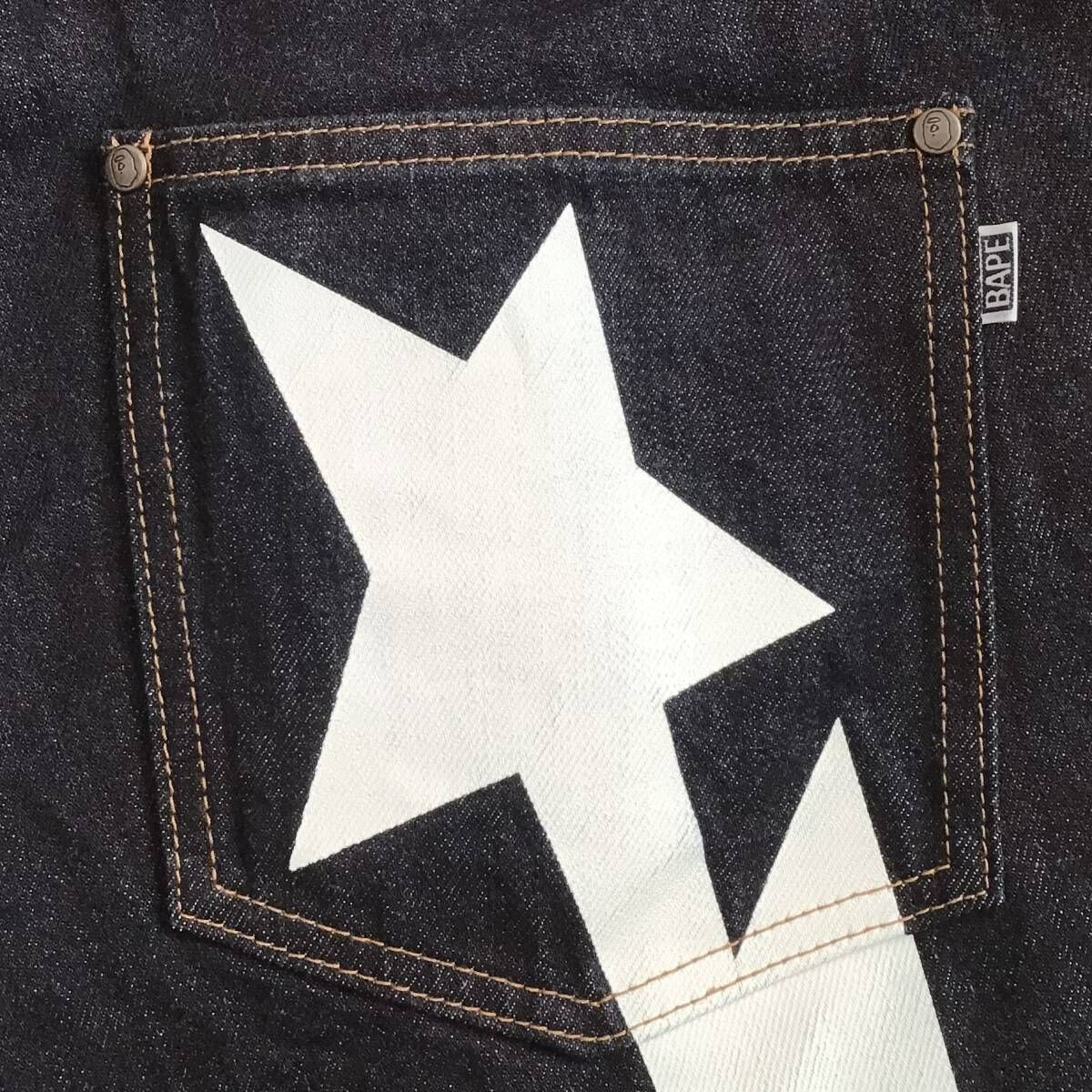 BAPE STA Denim Pants Lサイズ a bathing ape STAR BAPESTA スター
