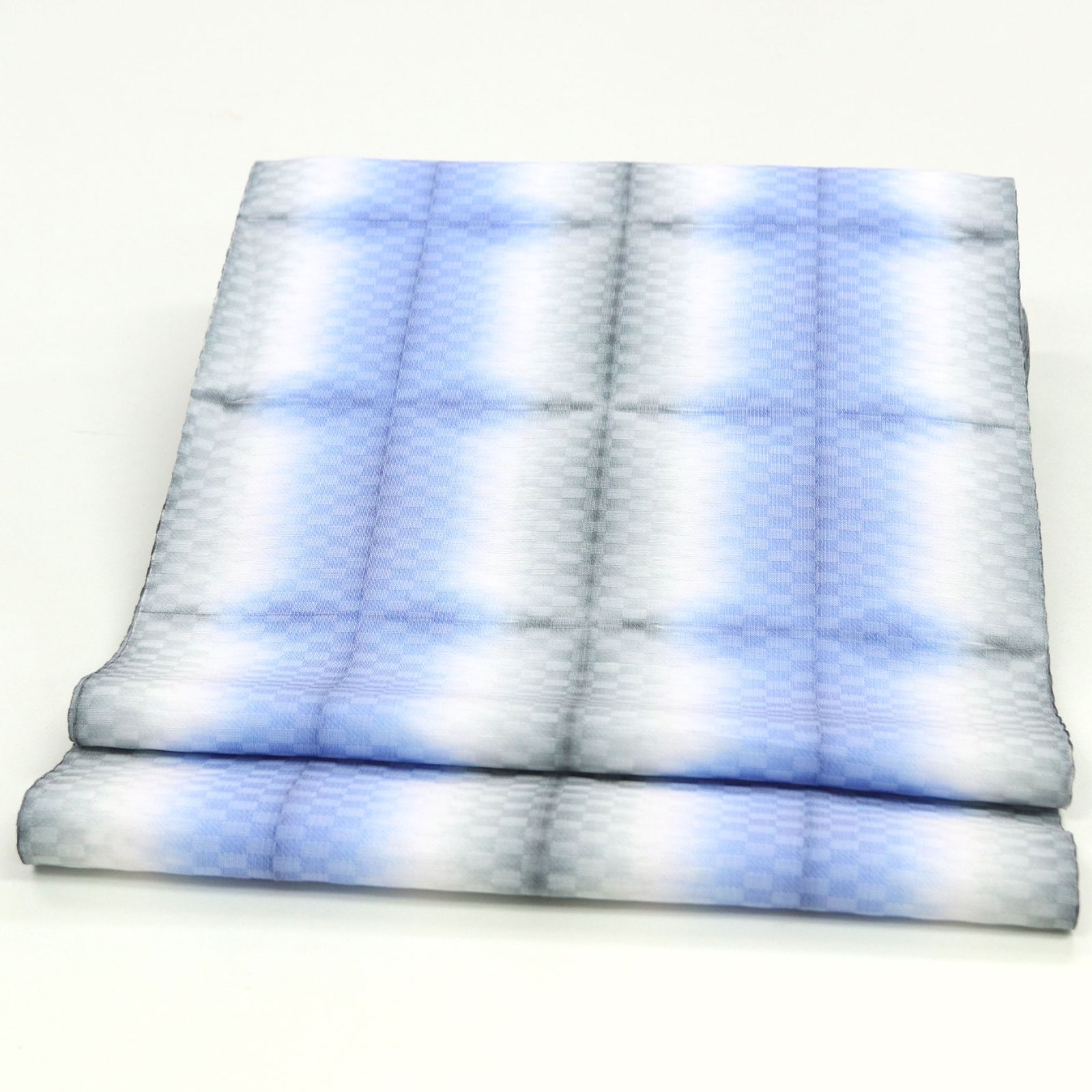 ona4659 板締め絞り 総柄 全通 九寸 名古屋帯 お仕立て付き 2～3週間