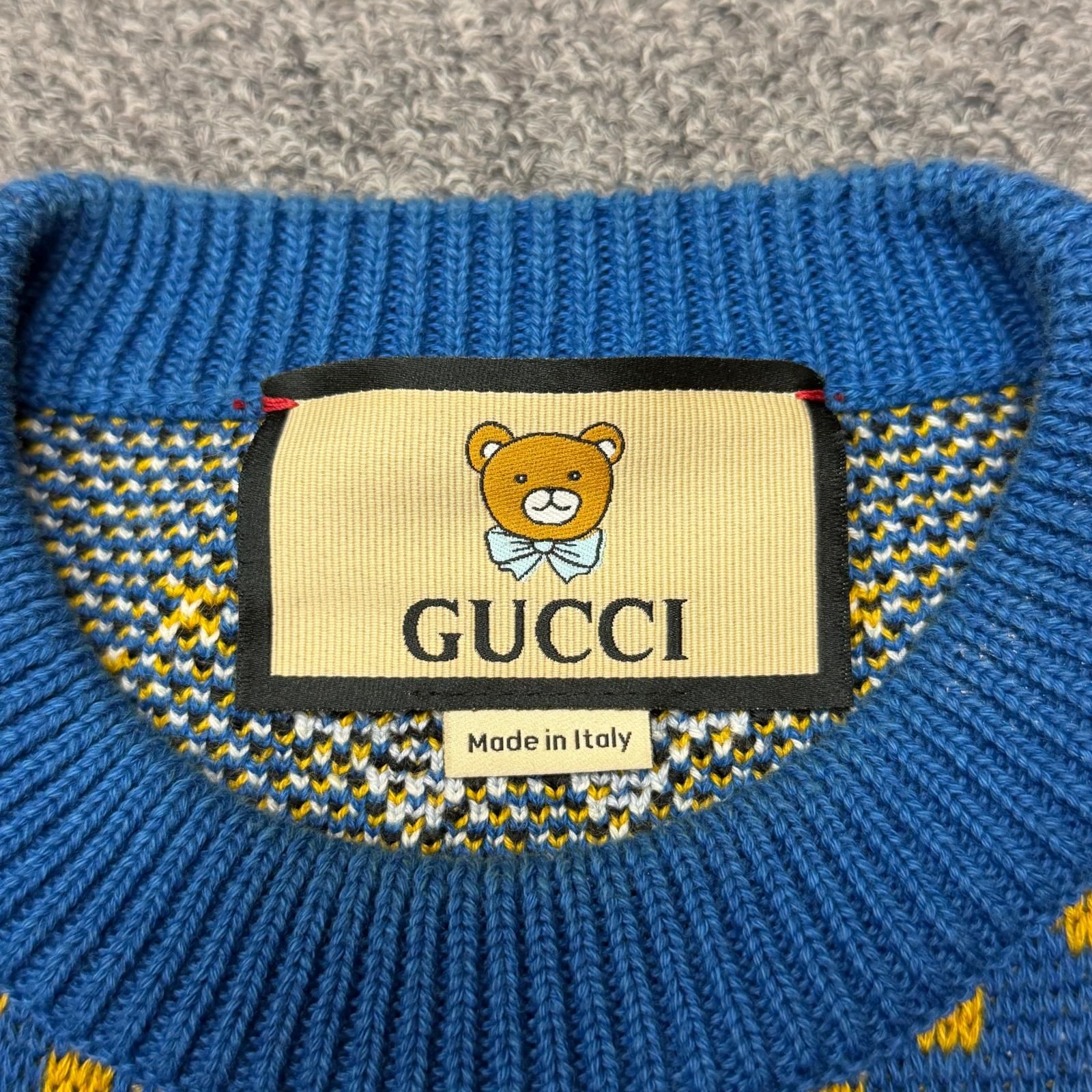 国内正規 参考上代148500円 GUCCI × EXO KAI 21AW テディベアニット