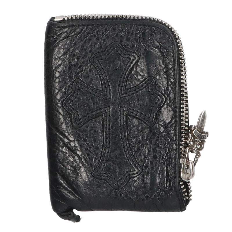 クロムハーツ TINY ZIP/タイニージップ クロスパッチレザーダガー