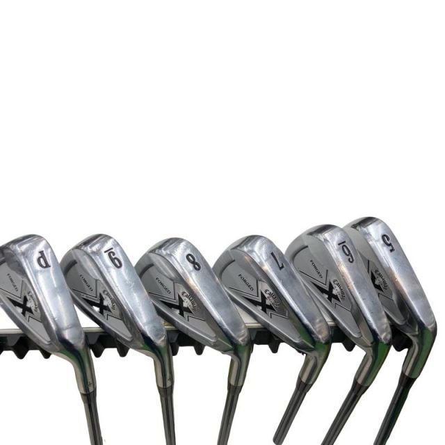 中古】 キャロウェイ X FORGED 6S アイアンセット IR 純正特注シャフト