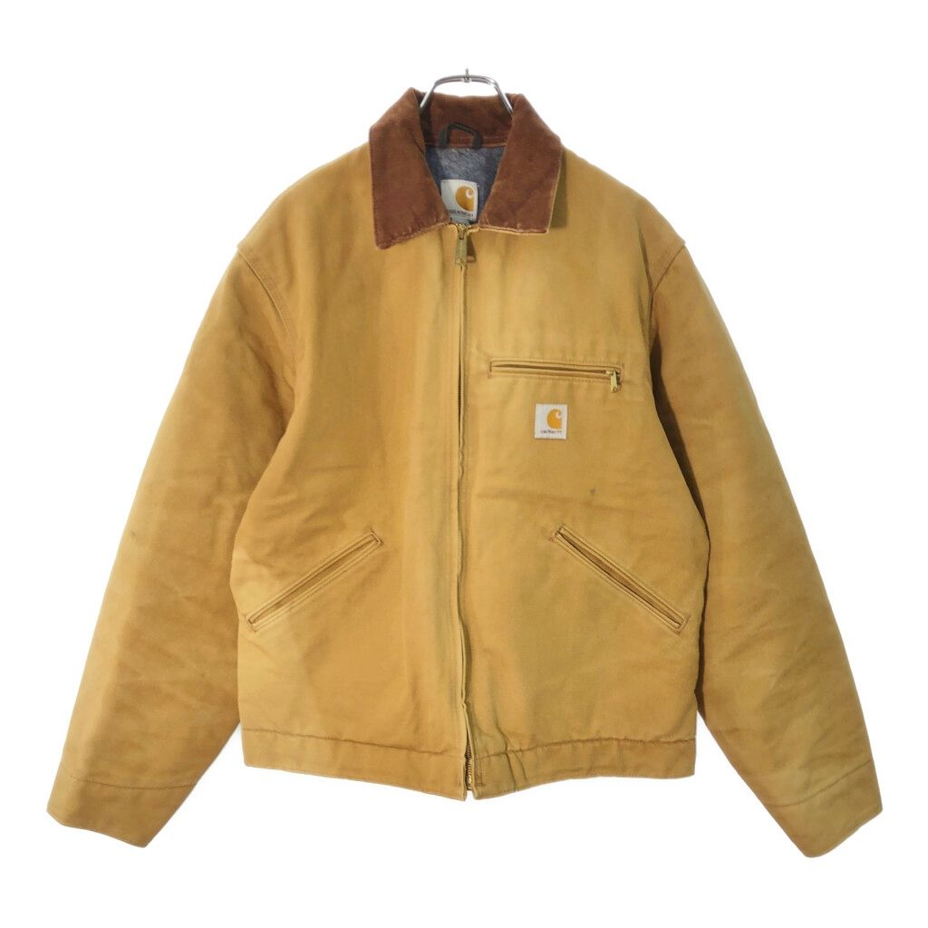 USA製 Carhartt カーハート デトロイトジャケット ブラウン(メンズ M)中古 古着 X1064