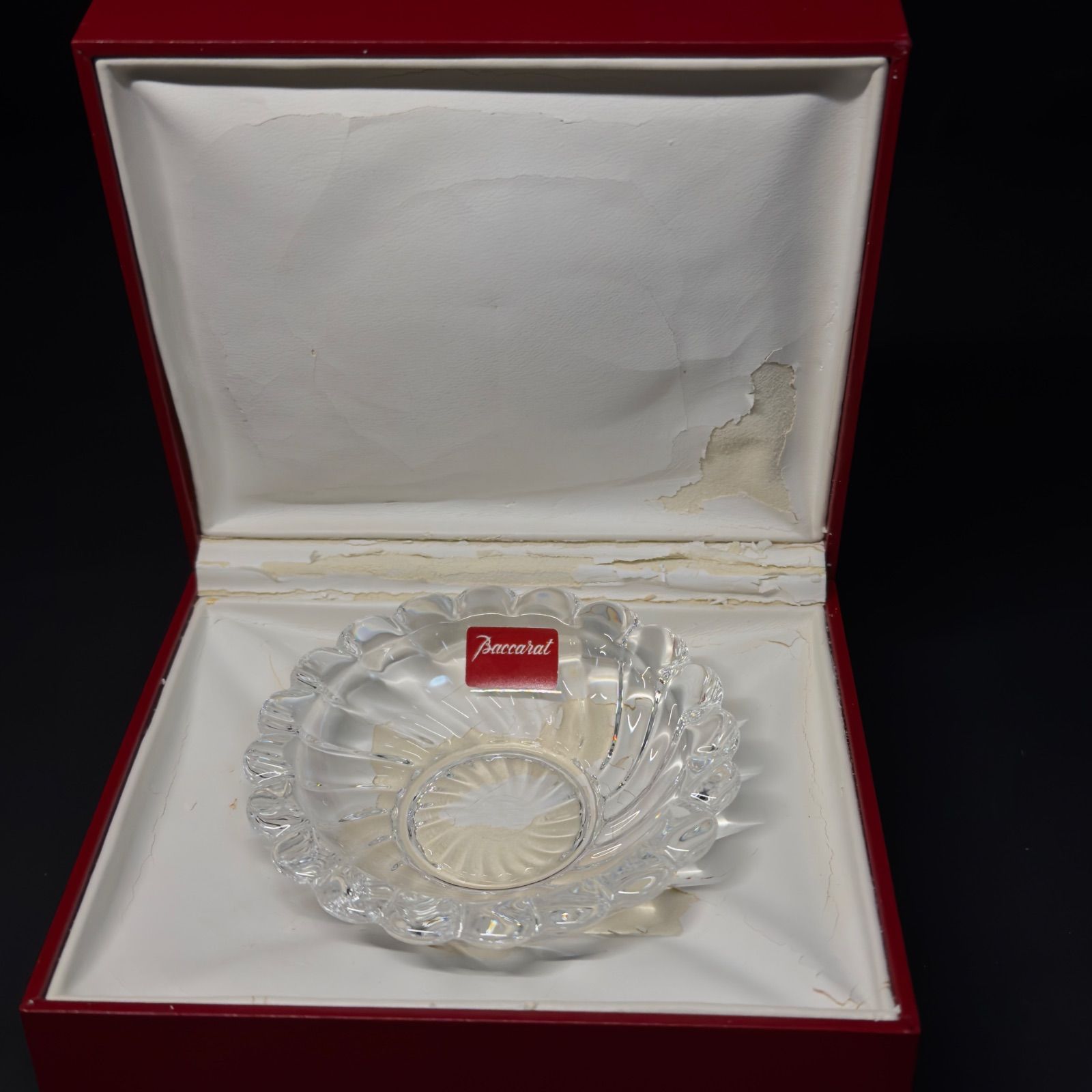 バカラ　Baccarat ボリュート　アッシュトレイ バカラ Baccarat ボリュート アッシュトレイ 名入れ代込み】【正規店