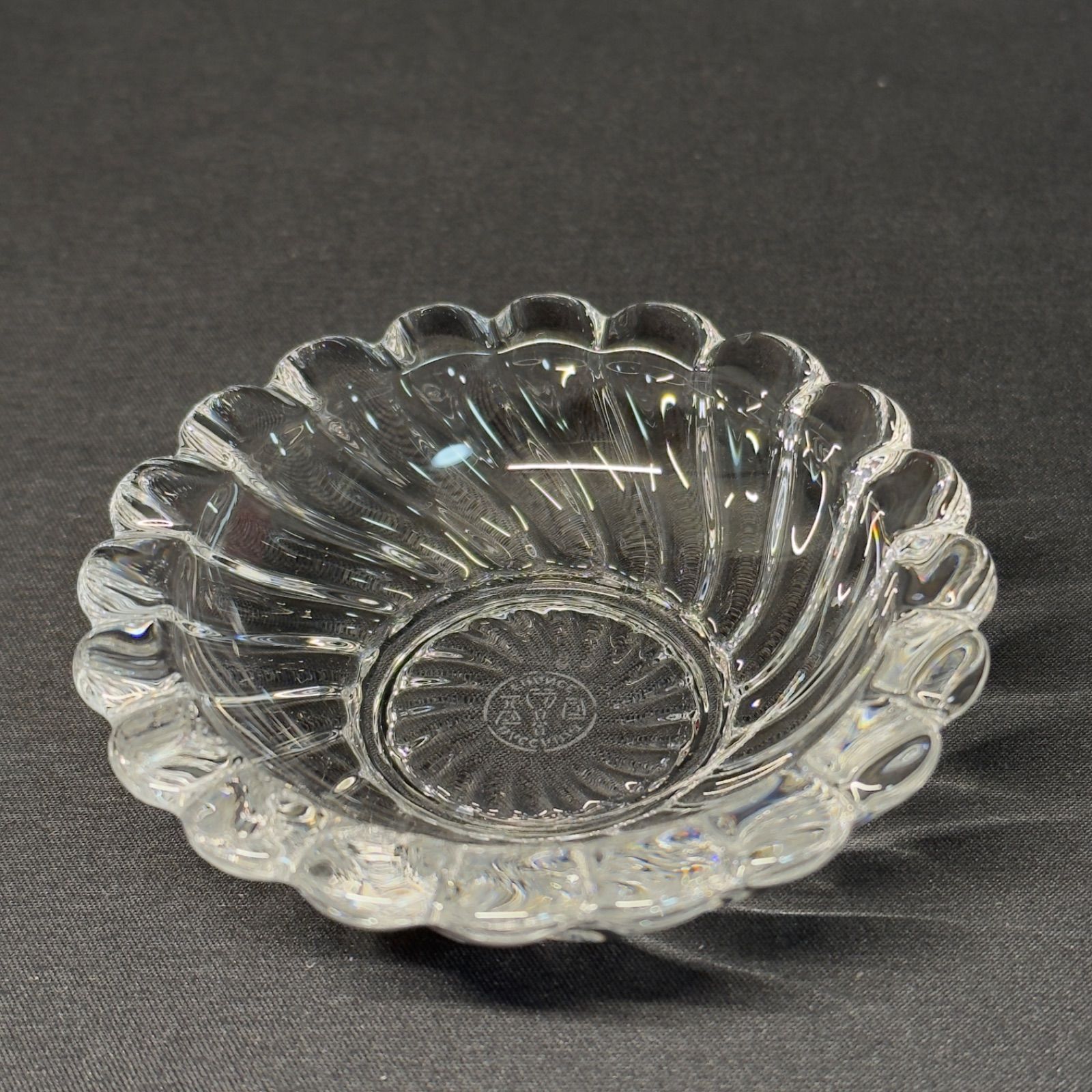 F056 Baccarat ボリュート アッシュトレイ バカラ トレイ クリスタル