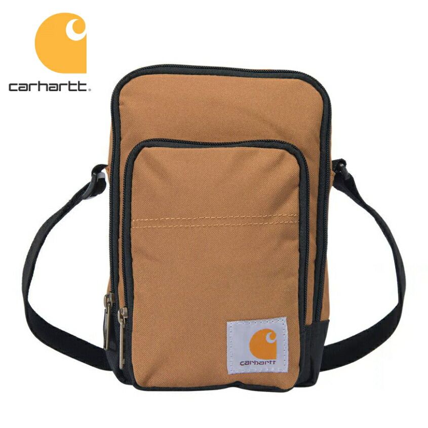 Carhartt CROSSBODY バッグ ボディバッグ カーハートブラウン 鞄 ZIP