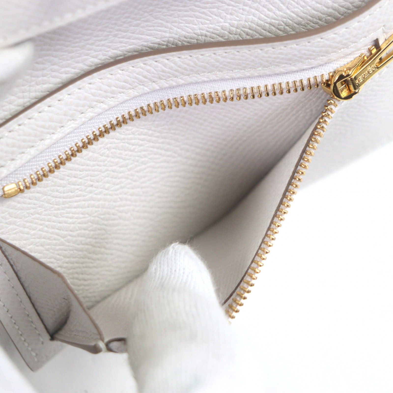 美品▽HERMES エルメス ベアン コンビネ ヴォーエプソン レザー