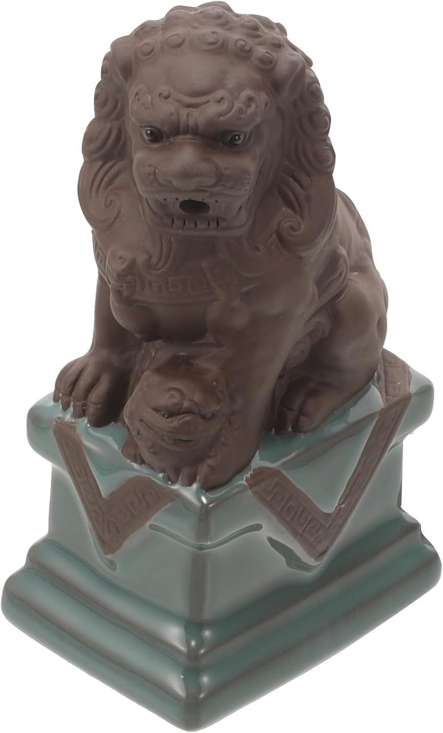 卓上噴水 ミニ噴水 水 流れる インテリア 狛犬 噴水像 陶器 屋外 水槽