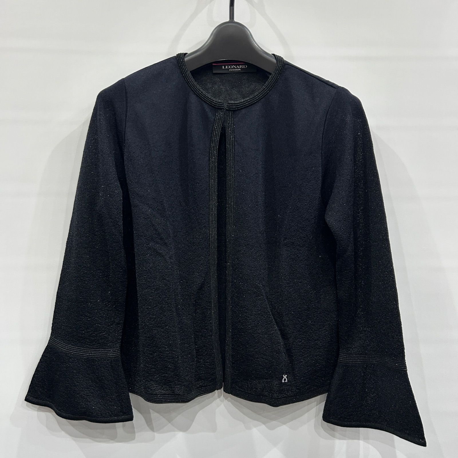 朝生田171 LEONARD レオナール カーディガン ブラック サイズ38