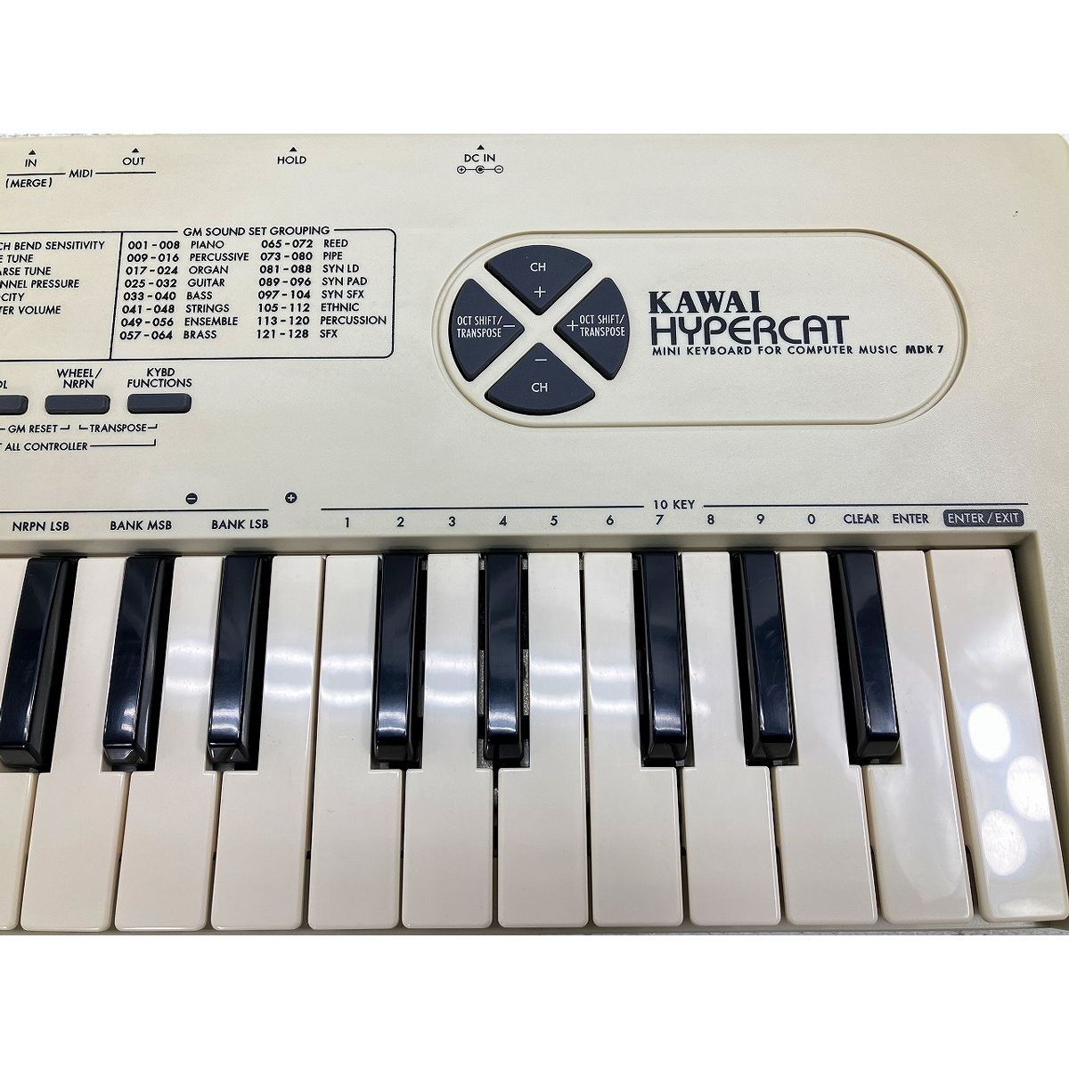 KAWAI HYPERCAT MDK7 ミニキーボード 良好 W10675393 本物 KAWAI