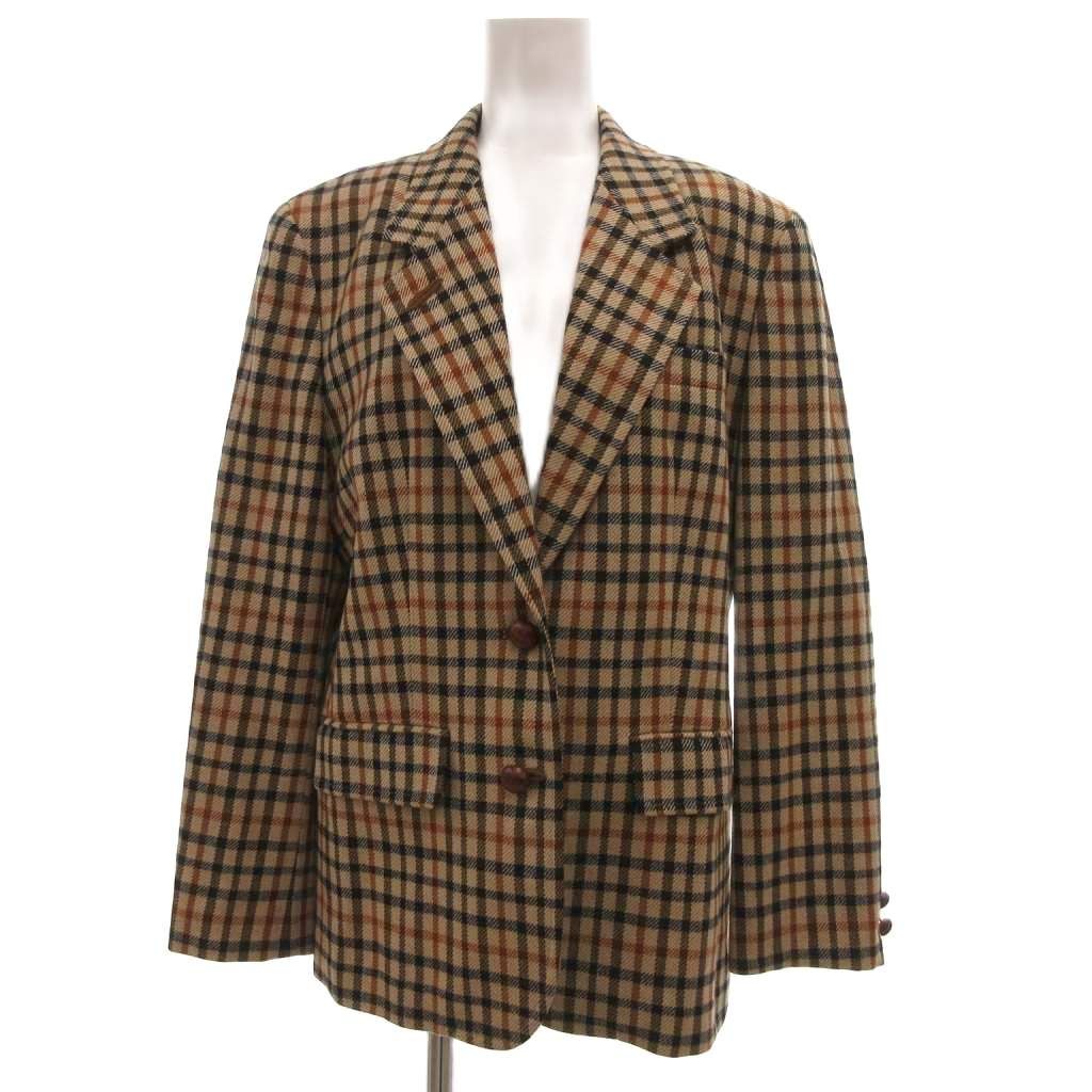 ダックス DAKS セットアップ スーツ ジャケット スカート チェック柄 9
