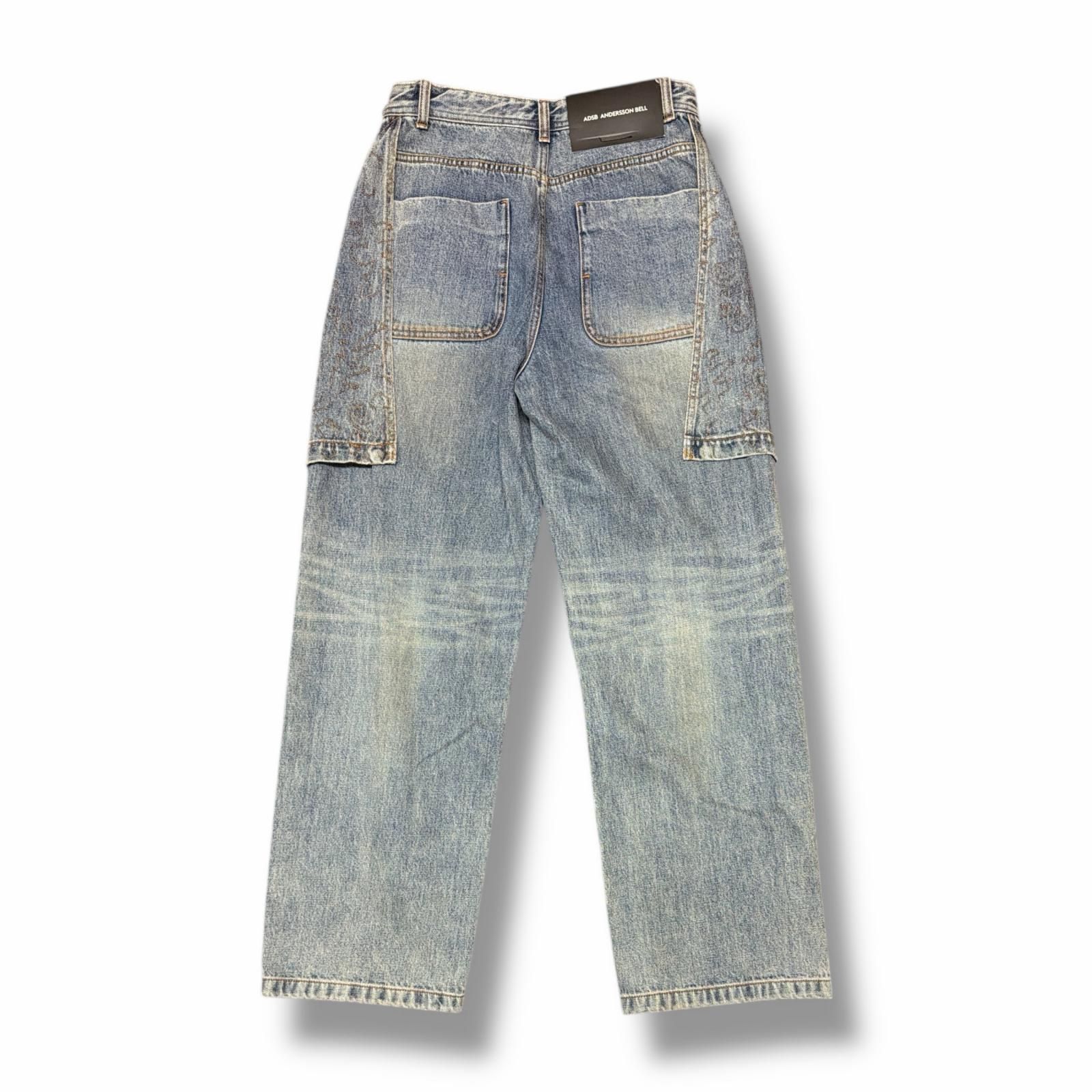 未使用 ANDERSSON BELL Embroidered WRAP JEANS 刺繍デニムパンツ