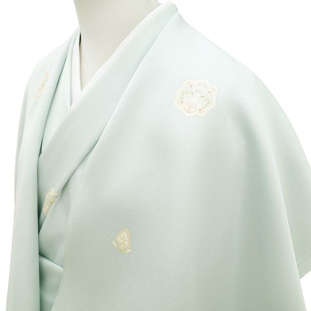 【mparis*】正絹 小紋　京華 紅型 花鳥柄　着尺反物京友禅 丹後縮緬 mparis*】正絹 小紋 京華 紅型 花鳥柄 着尺反物京友禅 丹後縮緬 mparis*】