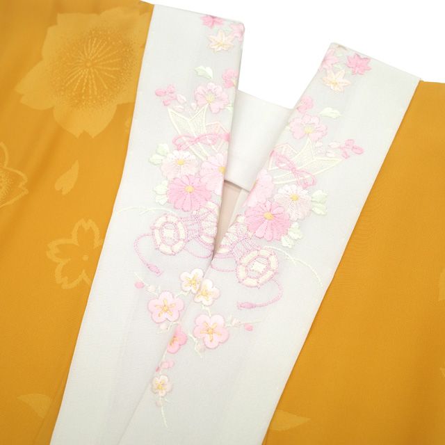 中古】 振袖 着物 リサイクル 長襦袢 2点 セット 成人式 刺繍 ラメ糸