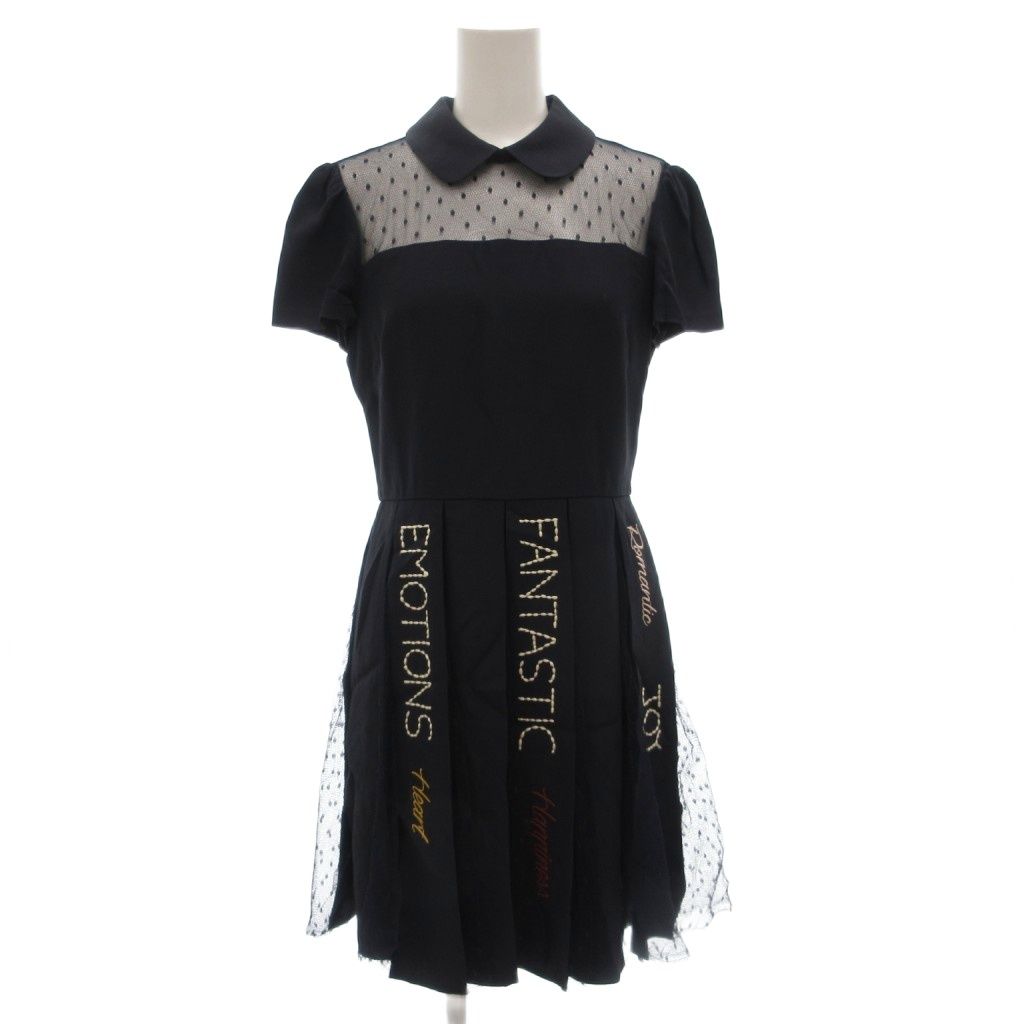 ヴァレンティノ レースワンピース レッド ヴァレンティノ RED VALENTINO 襟付きワンピース ドレス 38