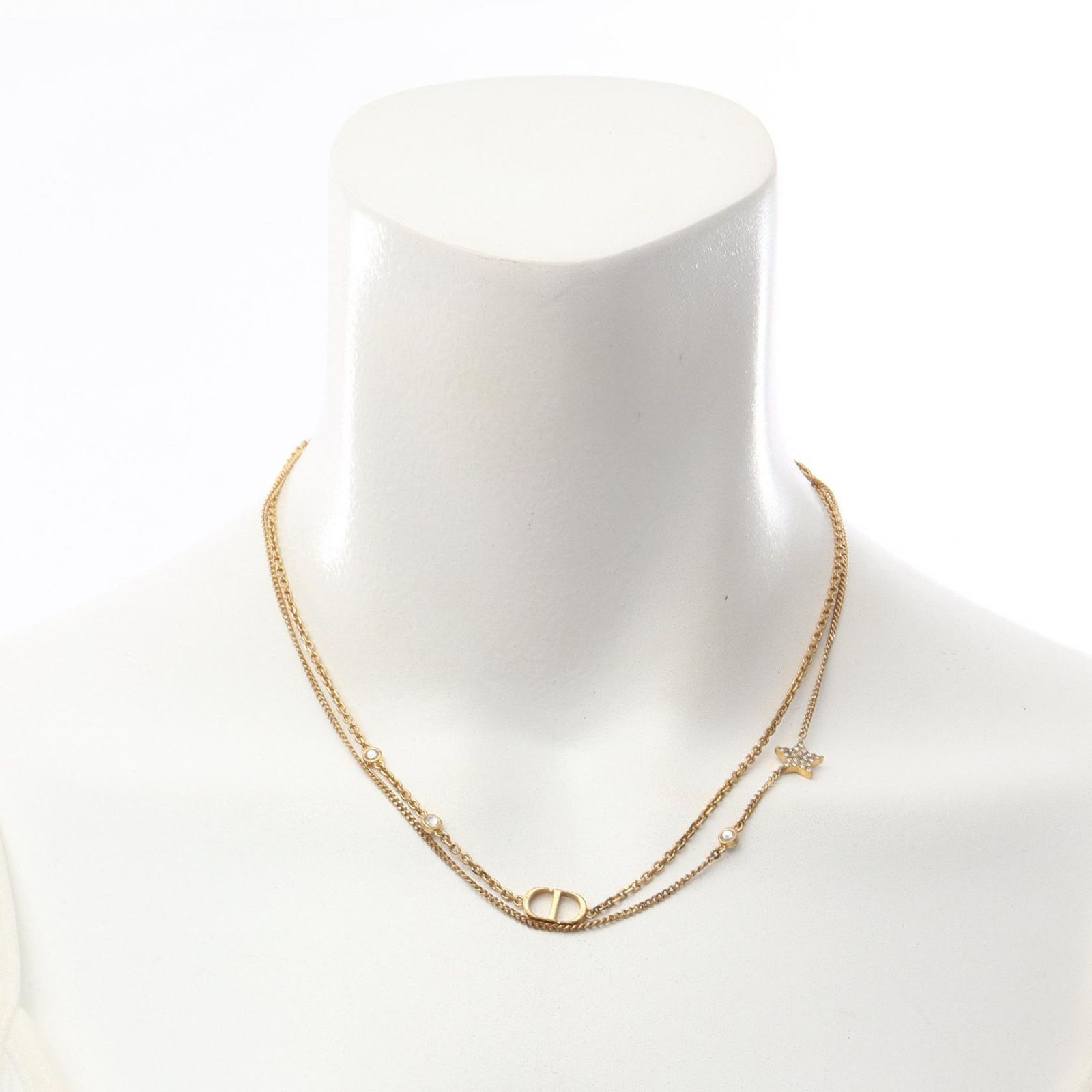 ディオール Dior ネックレス CDロゴ スター GP（ゴールドメッキ