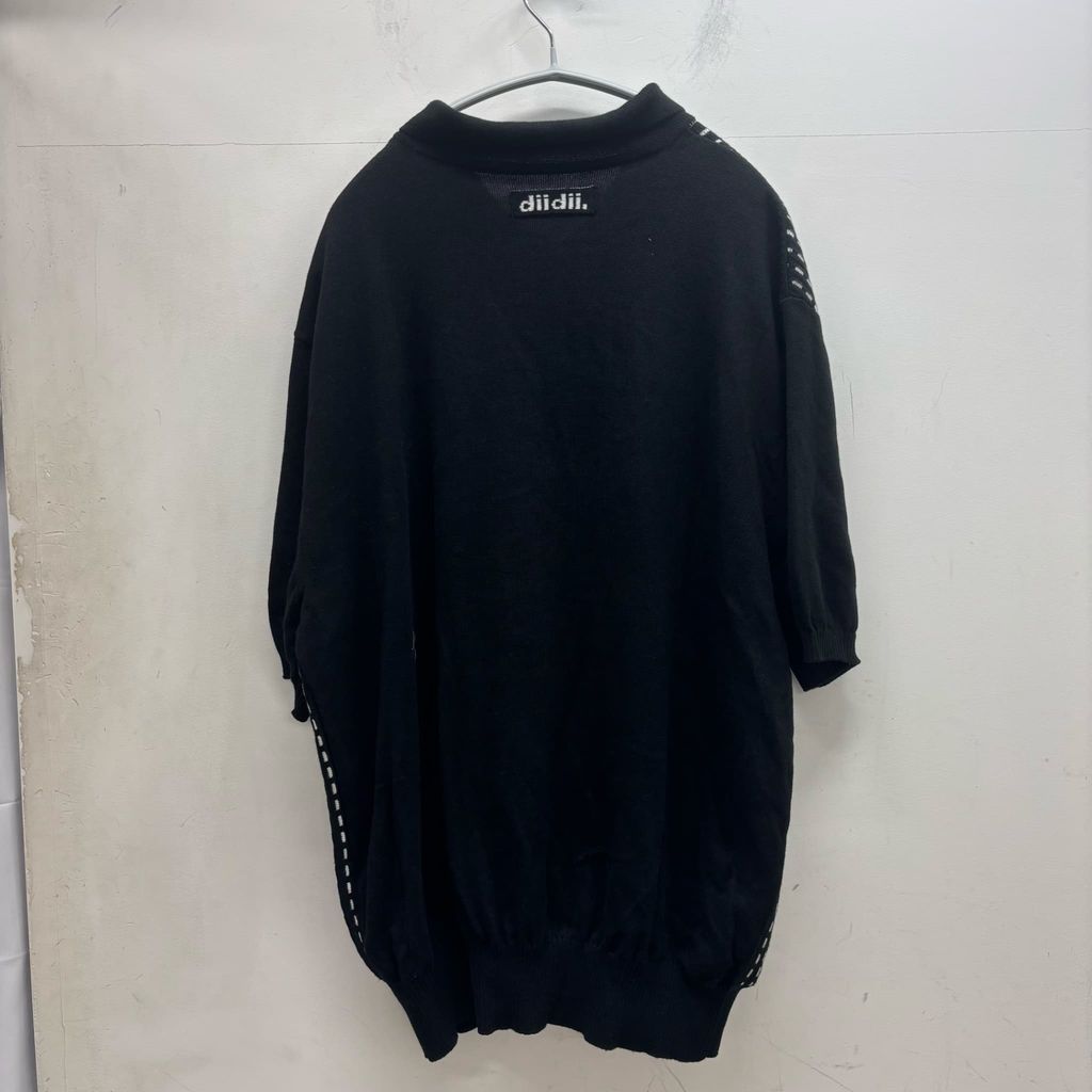 diidii ディディ Half-zip Knit Polo ニットポロ dii24-5 ブラック 