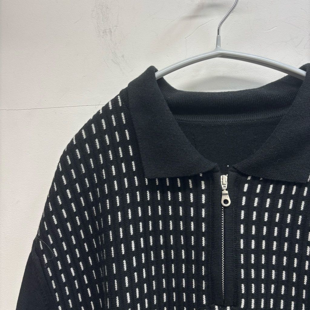 diidii ディディ Half-zip Knit Polo ニットポロ dii24-5 ブラック 