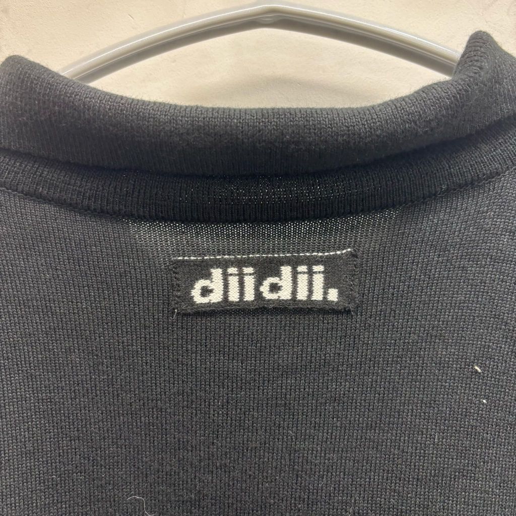 diidii ディディ Half-zip Knit Polo ニットポロ dii24-5 ブラック 