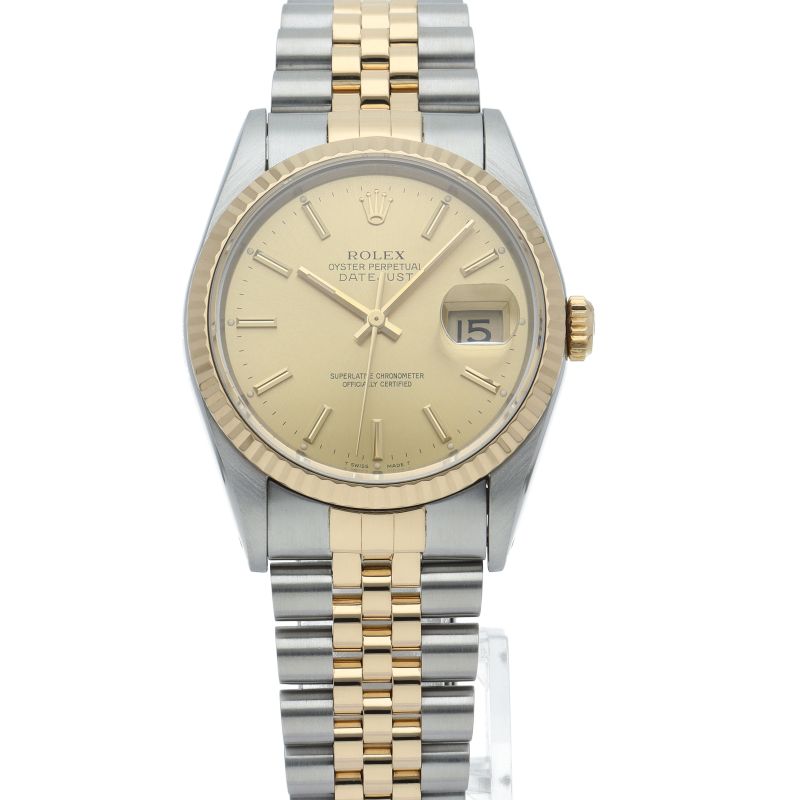 ROLEX 16233 デイトジャスト 6コマ SSxK18YG メンズ ROLEX ロレックス 16233 デイトジャスト 腕時計 ステンレススチール