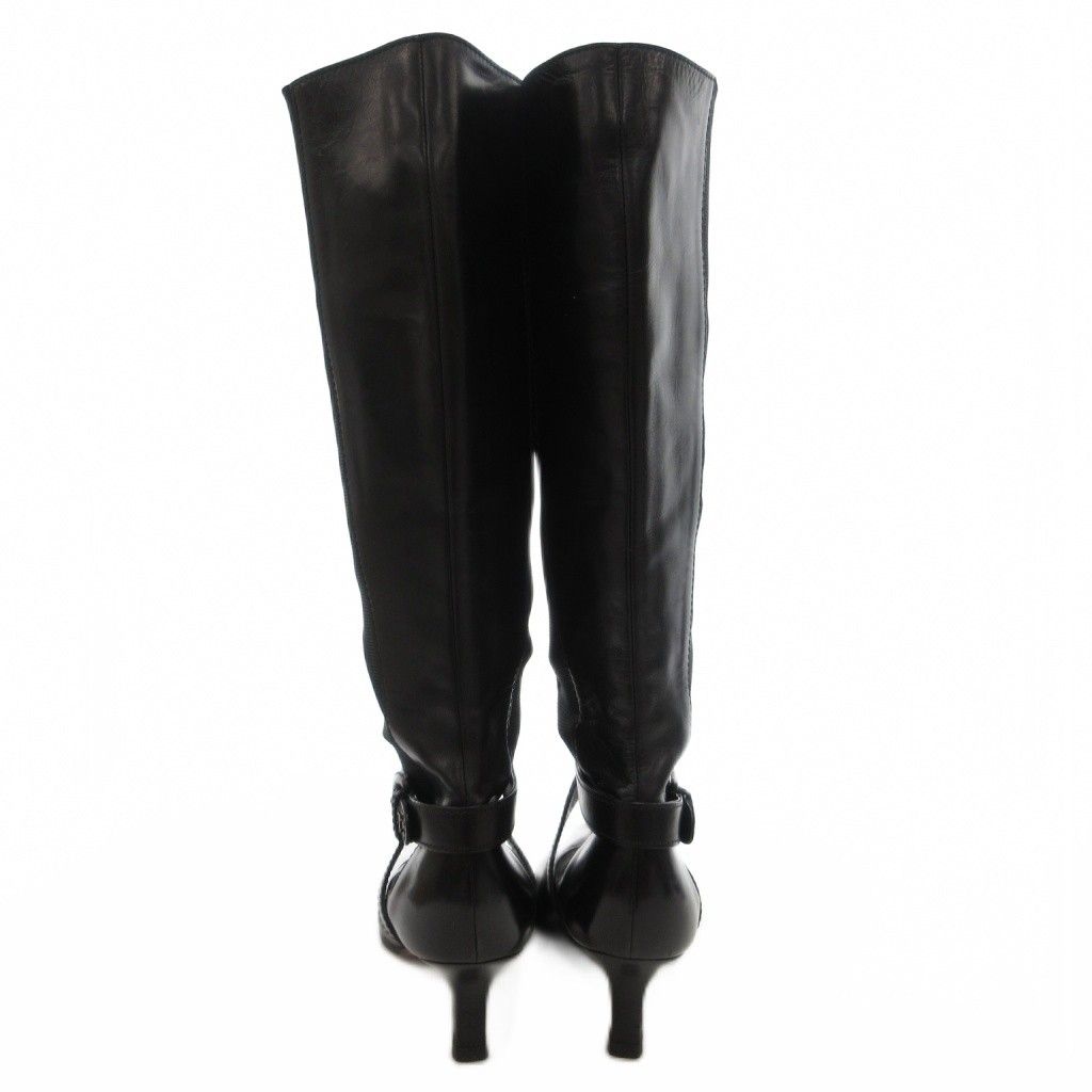 CHANEL⭐️ ブーツ　36.5 CHANEL Vintage CC Logo Lace-up Ankle Boots #36.5 Short Boots Black