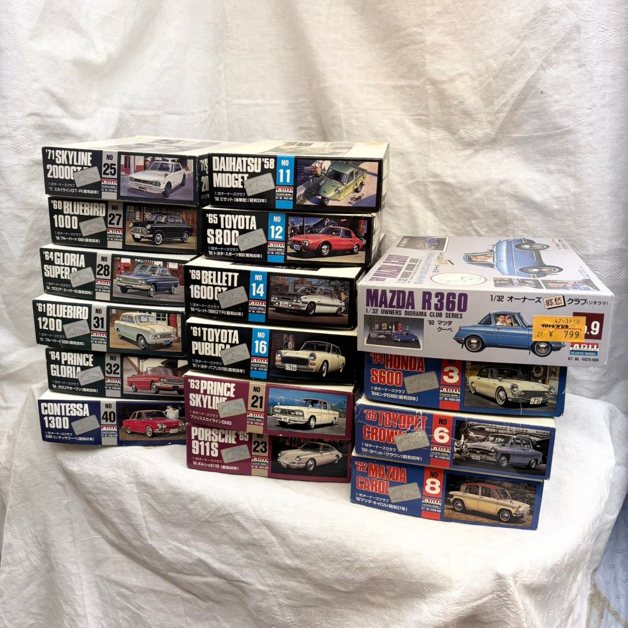 303 1/32 オーナーズクラブ プラモデル 旧車 昭和レトロ 国産車 セット