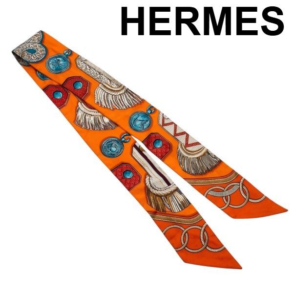 エルメス HERMES ツイリー Figures Libres スカーフ 衣料品 シルク
