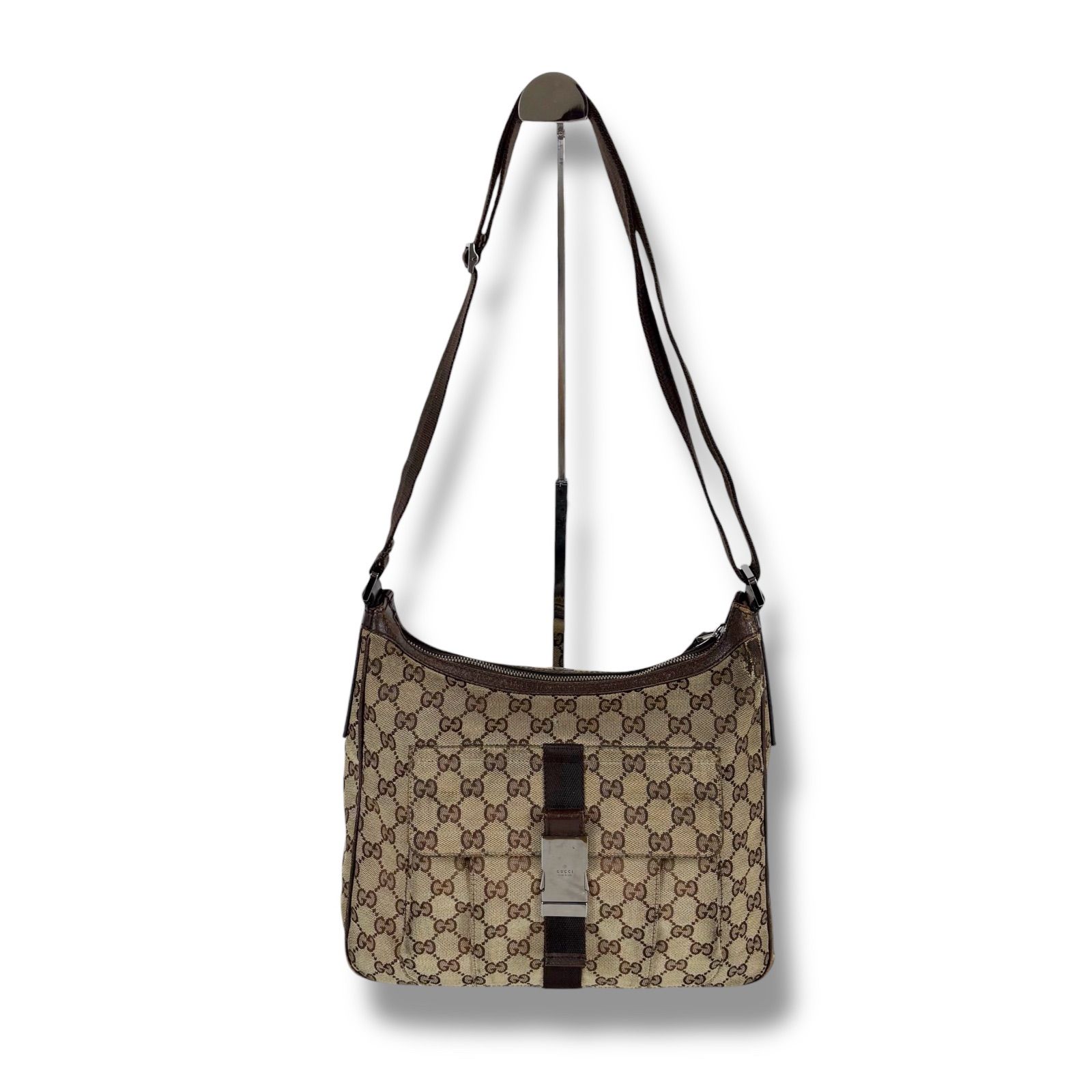 グッチ GUCCI GGキャンバス ワンショルダーバッグ 131211 ブラウン