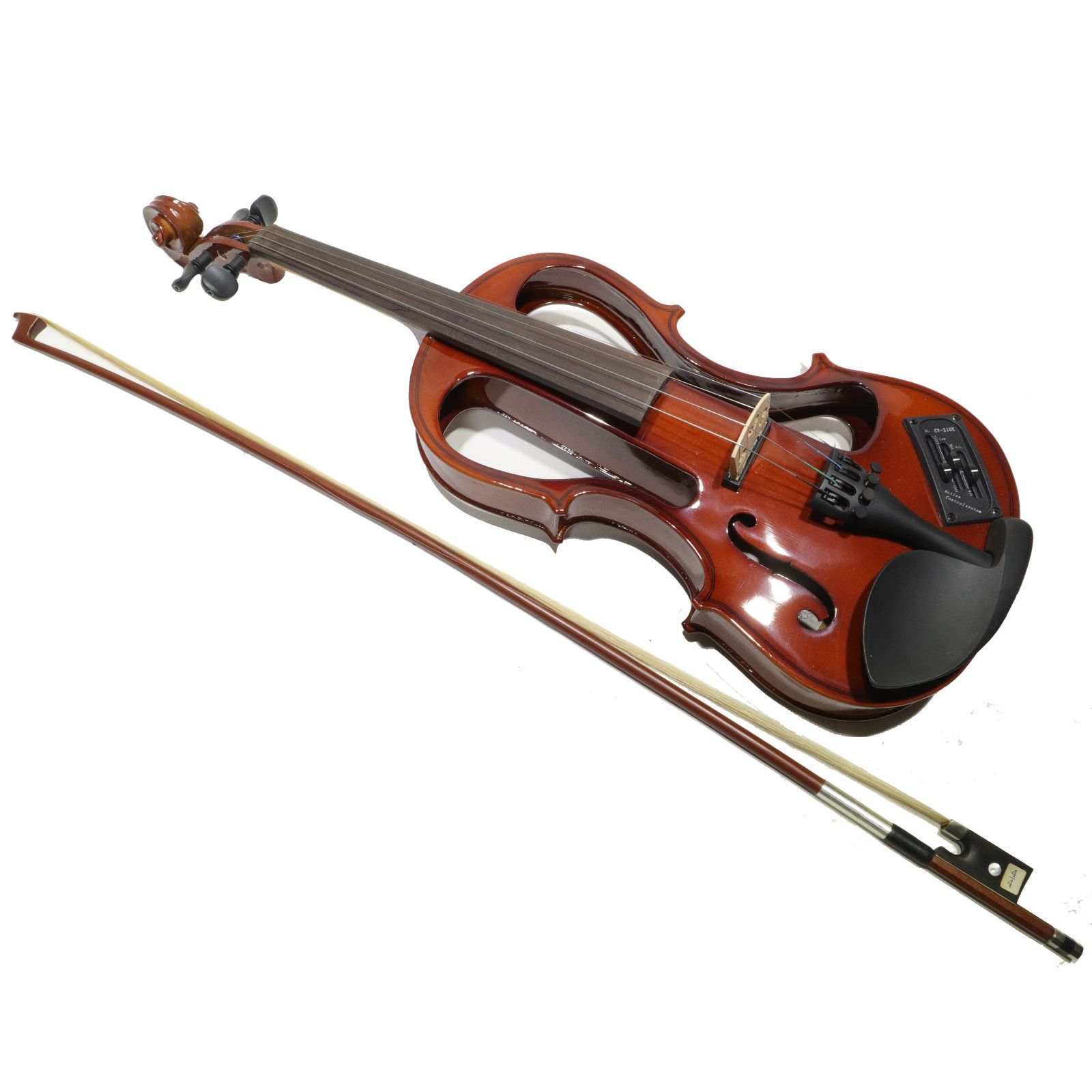 使用頻度少/音出し確認済】サイレント エレキバイオリンセット CV-210E