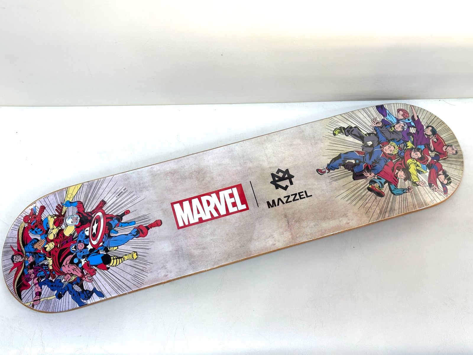 くじMARVEL　MAZZEL LAST賞スケートボードデッキ 未使用 Happyくじ MARVEL MAZZEL ラスト賞 スケートボードデッキ 約
