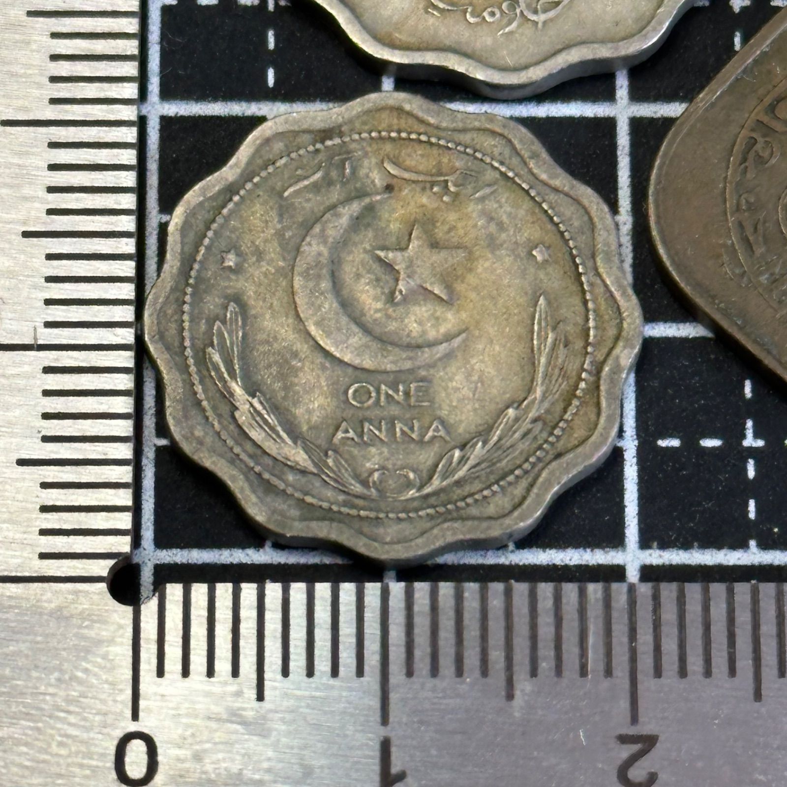 世界の旧貨幣】1950〜60年代 パキスタン 旧通貨アンナ／パイサ硬貨 計3