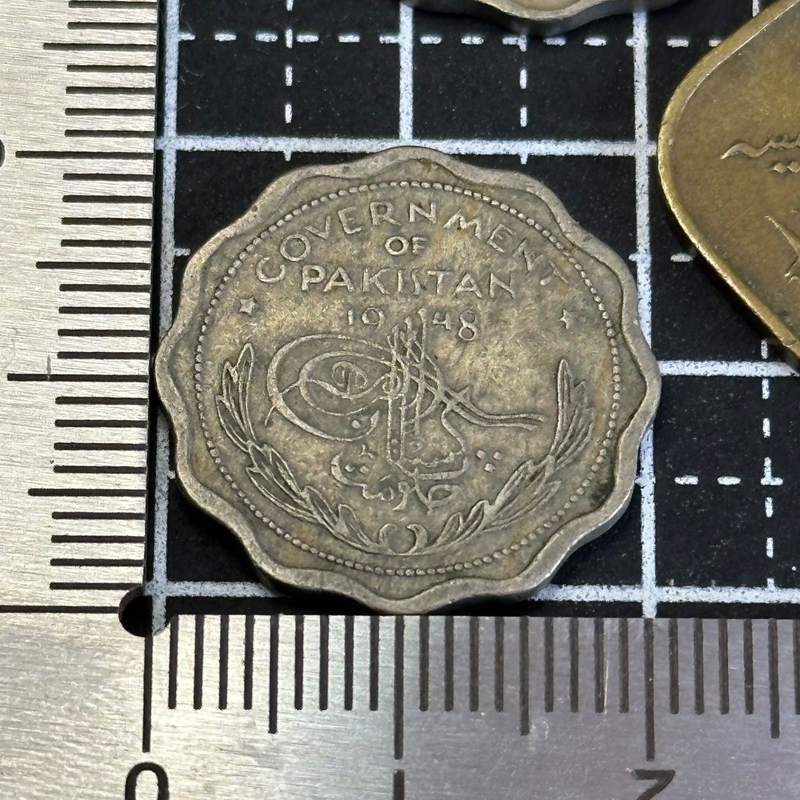 世界の旧貨幣】1950〜60年代 パキスタン 旧通貨アンナ／パイサ硬貨 計3