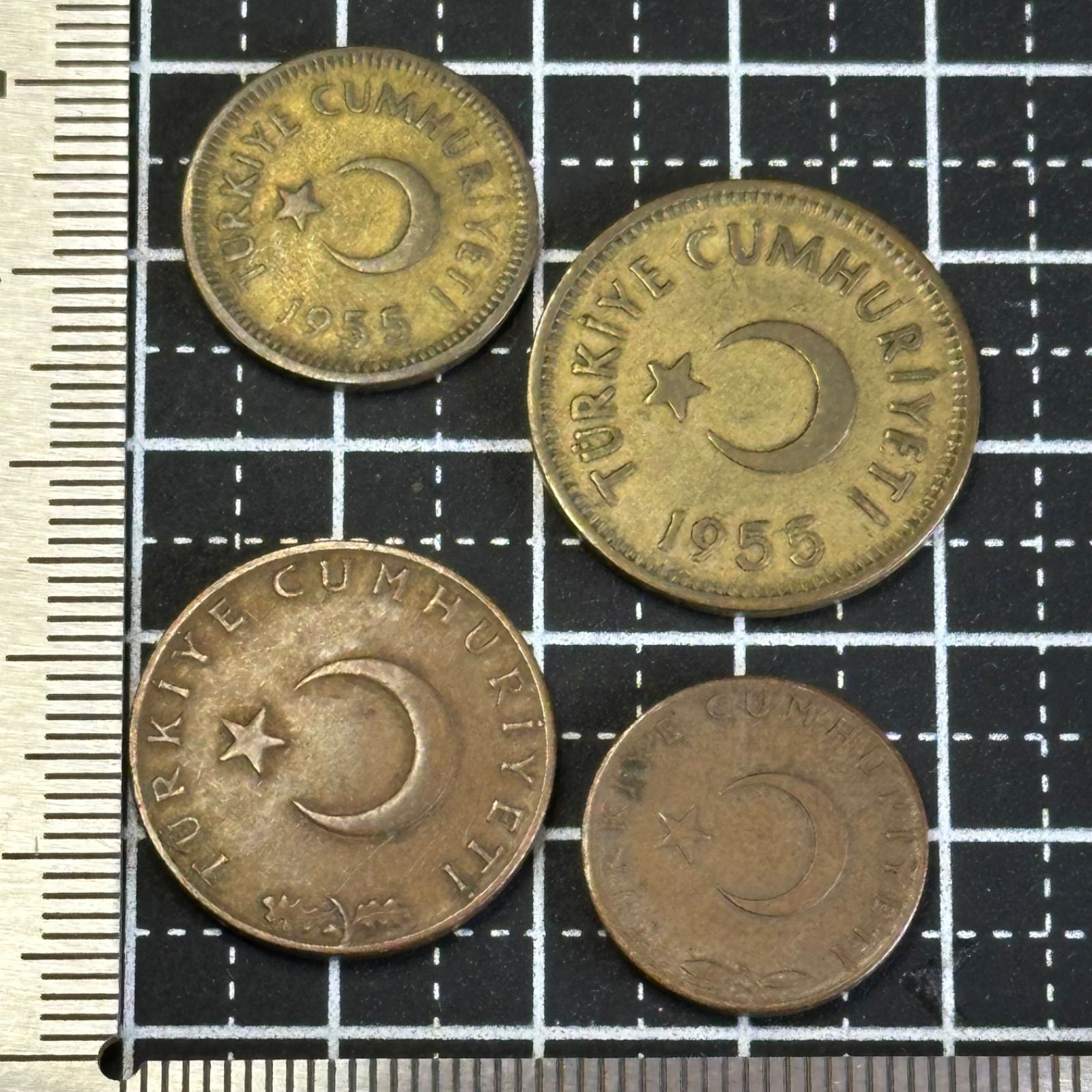 世界の旧貨幣】1950〜60年代 トルコ共和国 クルシュ硬貨 5・10・25
