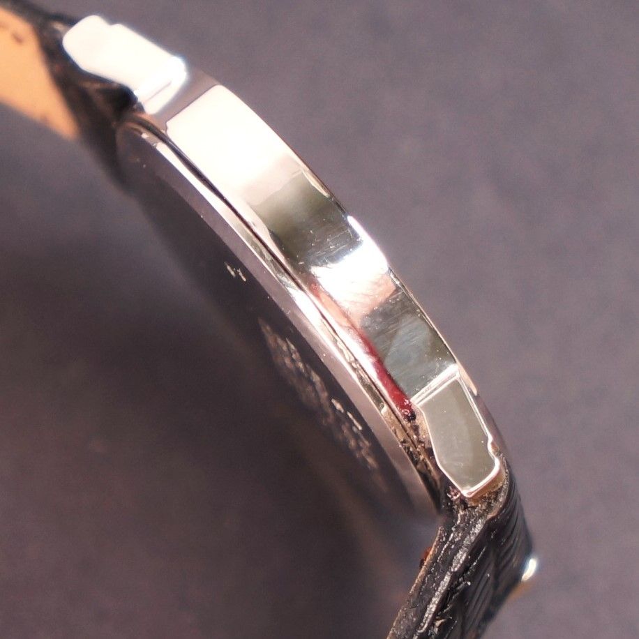 稼働品】SEIKO EXCELINE 黒文字盤 新品ベルト 電池交換済 - メルカリ