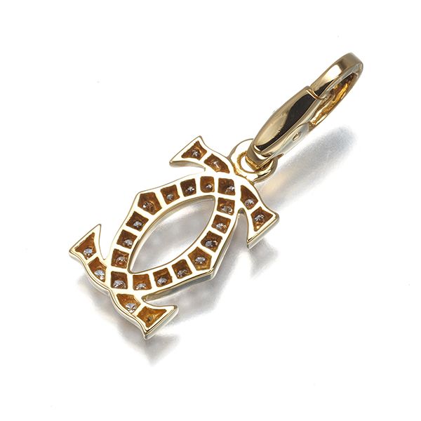 カルティエ ペンダントトップ ダイヤ ダイヤモンド 2C ドゥーブルC C2