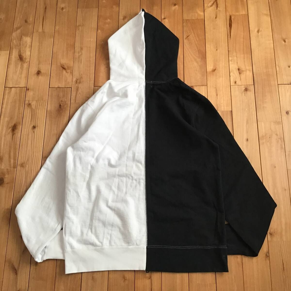 ☆XXL☆ BAPE カレッジロゴ フルジップ パーカー a bathing ape