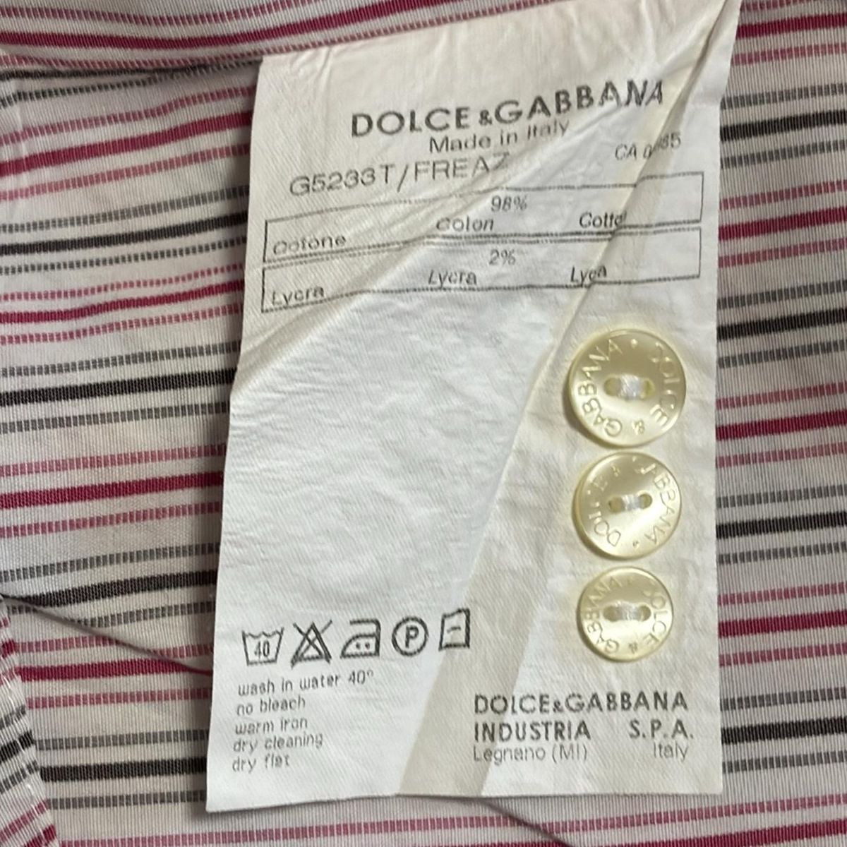 DOLCE&GABBANA(ドルチェアンドガッバーナ) 長袖シャツ サイズ15/38